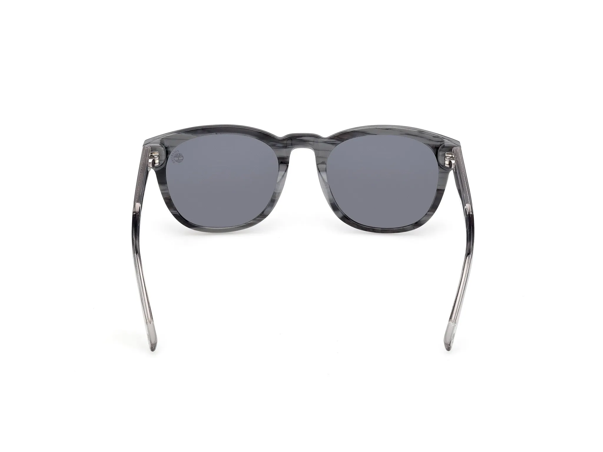 Timberland TB00060 90D Occhiali da sole Acetato Azzurro Fumo Rotonda Polarizzata - immagine 4