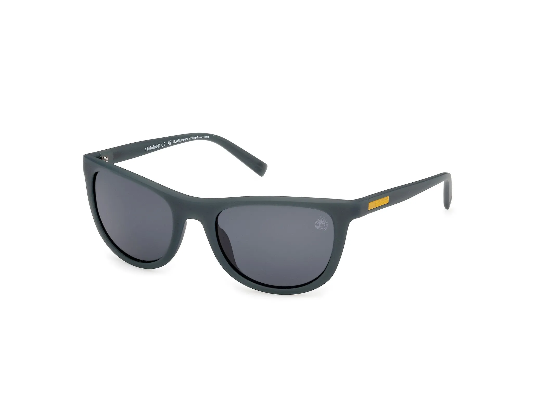 Timberland TB00058 97D Occhiali da sole Iniettato Verde Fumo Squadrata Polarizzata - immagine 1