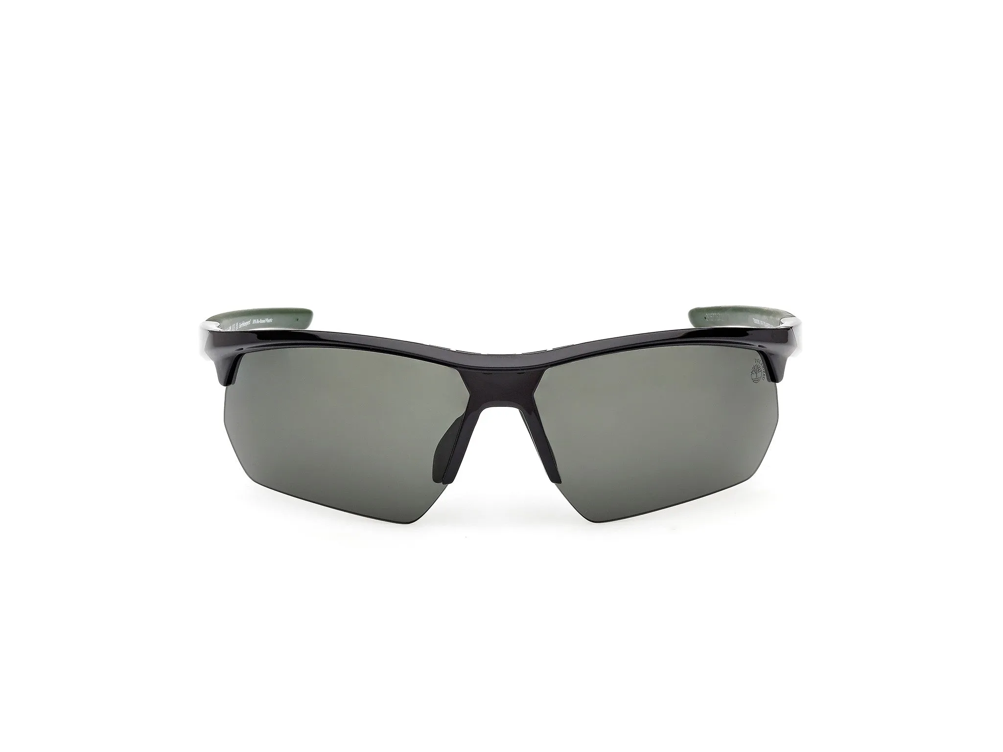 Timberland TB00056 01R Occhiali da sole Iniettato Nero Verde Squadrata Polarizzata - immagine 2