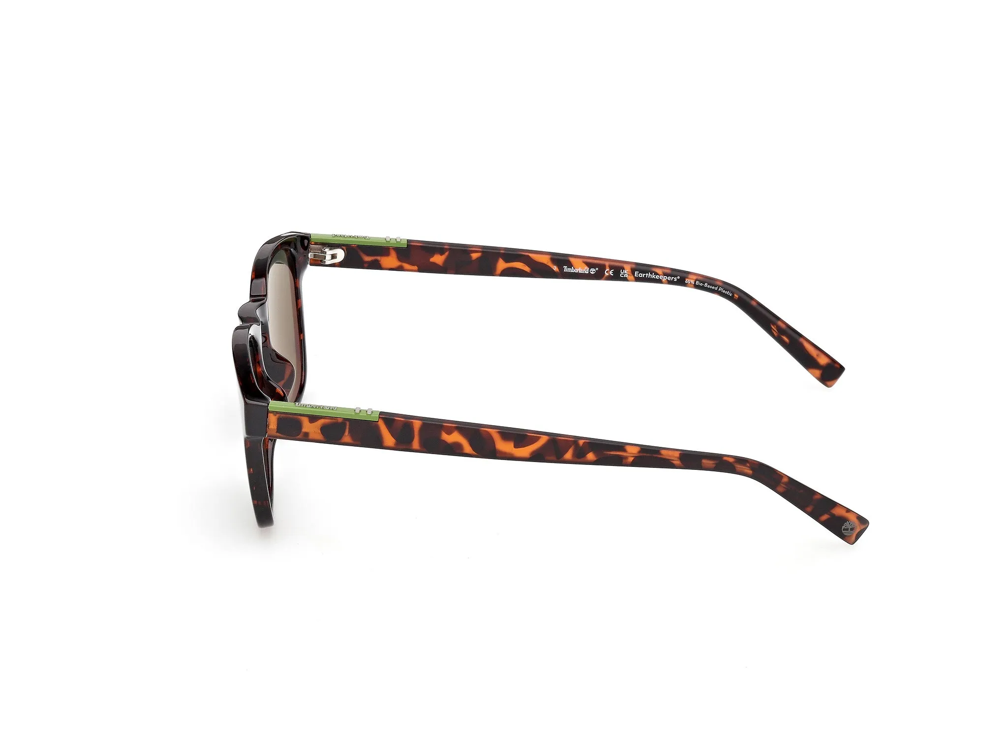Timberland TB00007 56R Occhiali da sole Iniettato Havana Verde Rotonda Polarizzata - immagine 3
