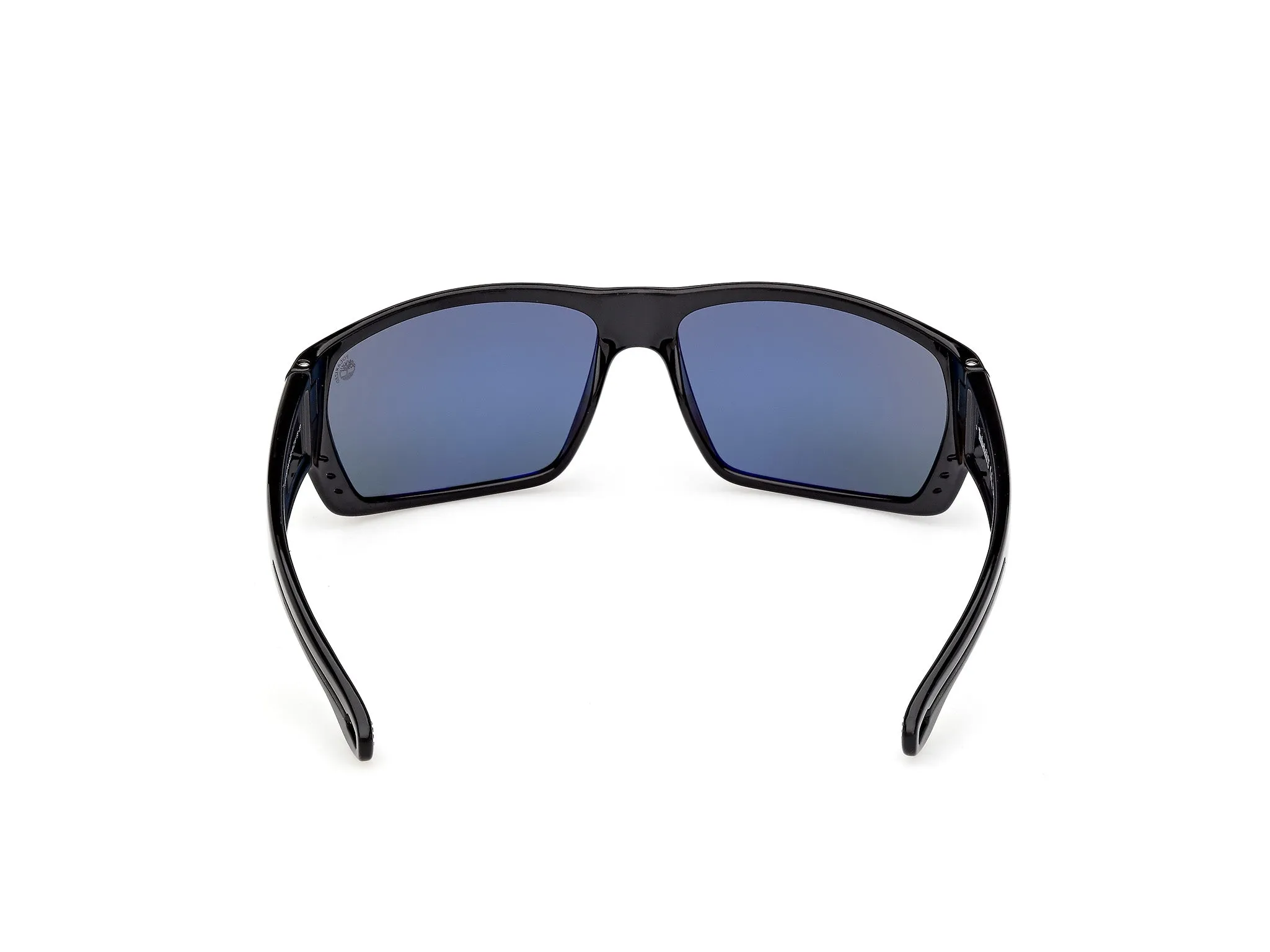 Timberland TB00002 05D Occhiali da sole Iniettato Nero Blu Squadrata Polarizzata - immagine 4