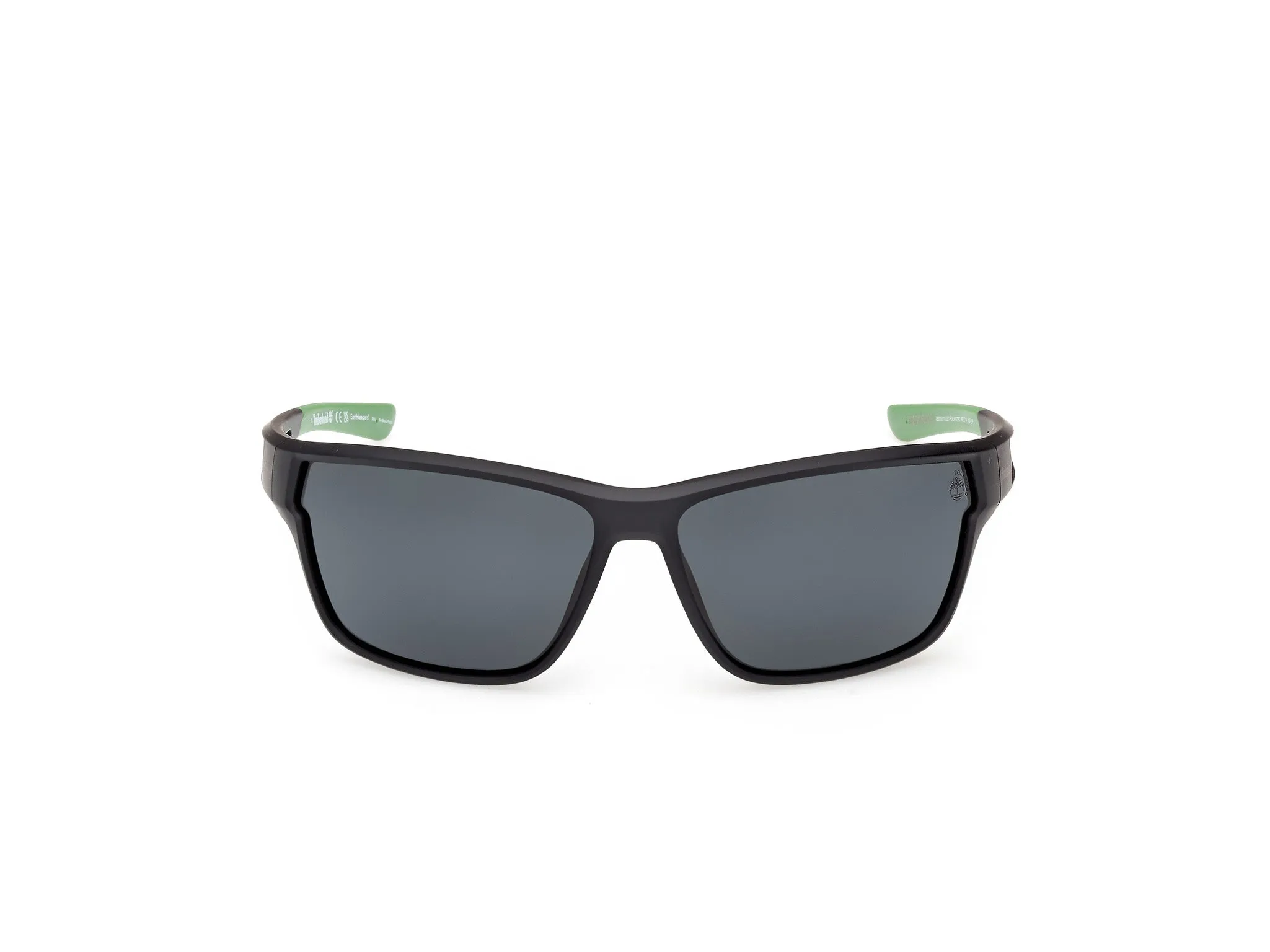 Timberland TB00001 02D Occhiali da sole Iniettato Nero Fumo Squadrata Polarizzata - immagine 2
