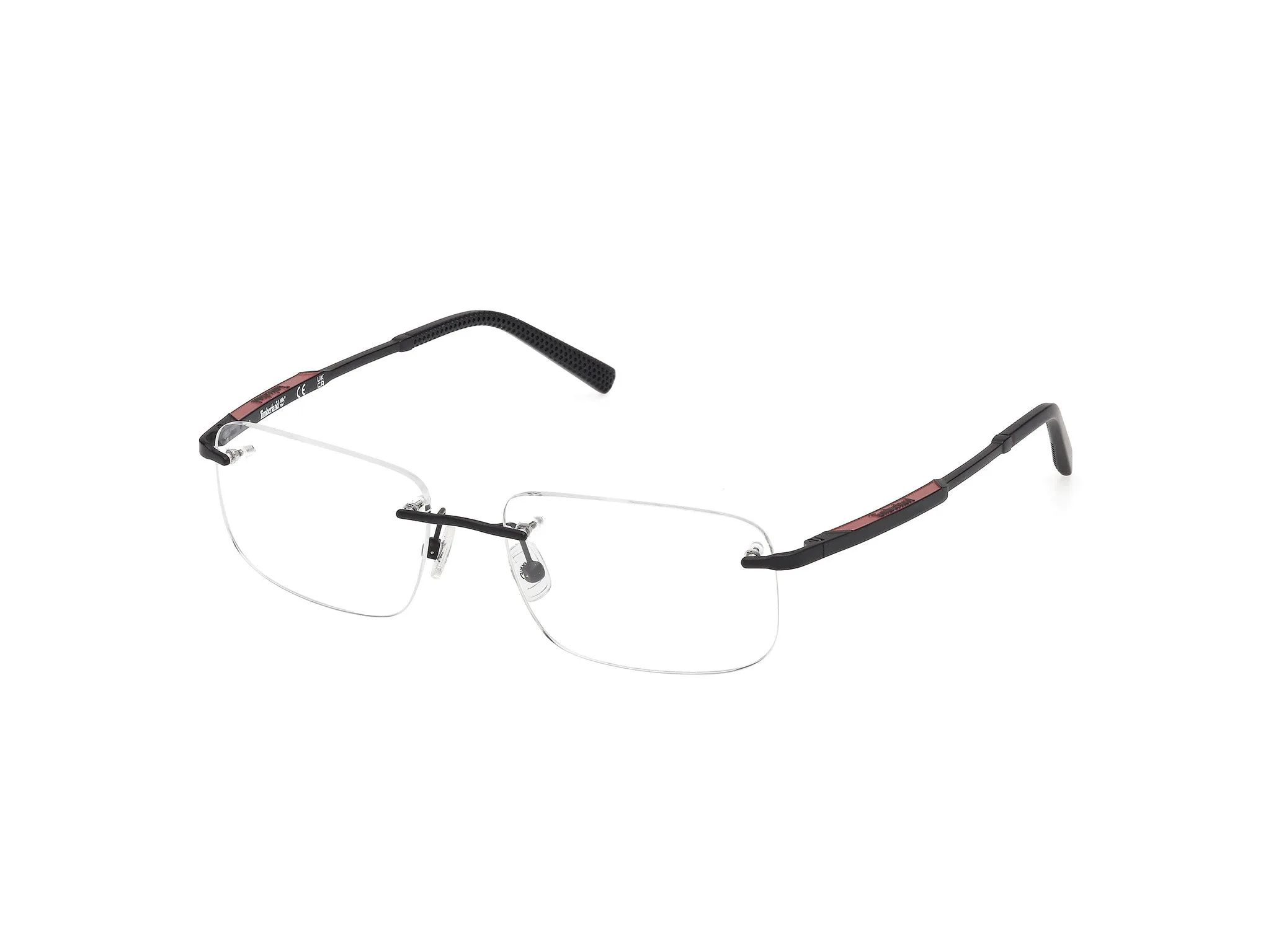 Timberland TB50075 002 Montature da vista Metallo Nero Squadrata Normale - immagine 1