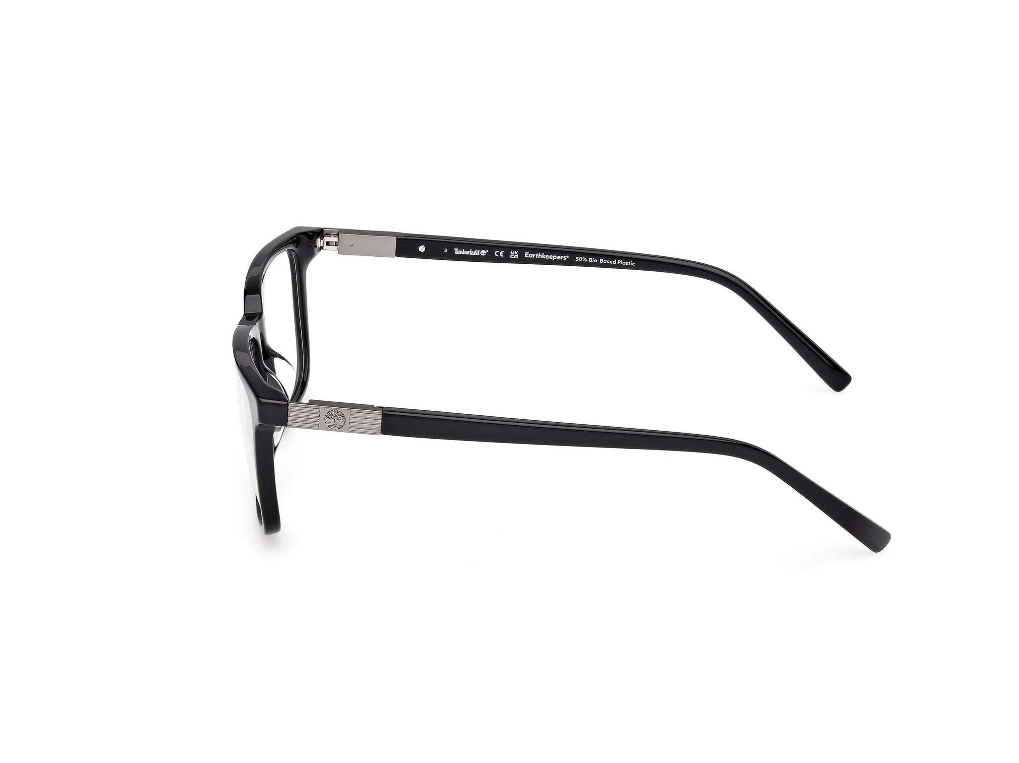 Timberland TB50072-H 001 Montature da vista Acetato Nero Squadrata Normale - immagine 3