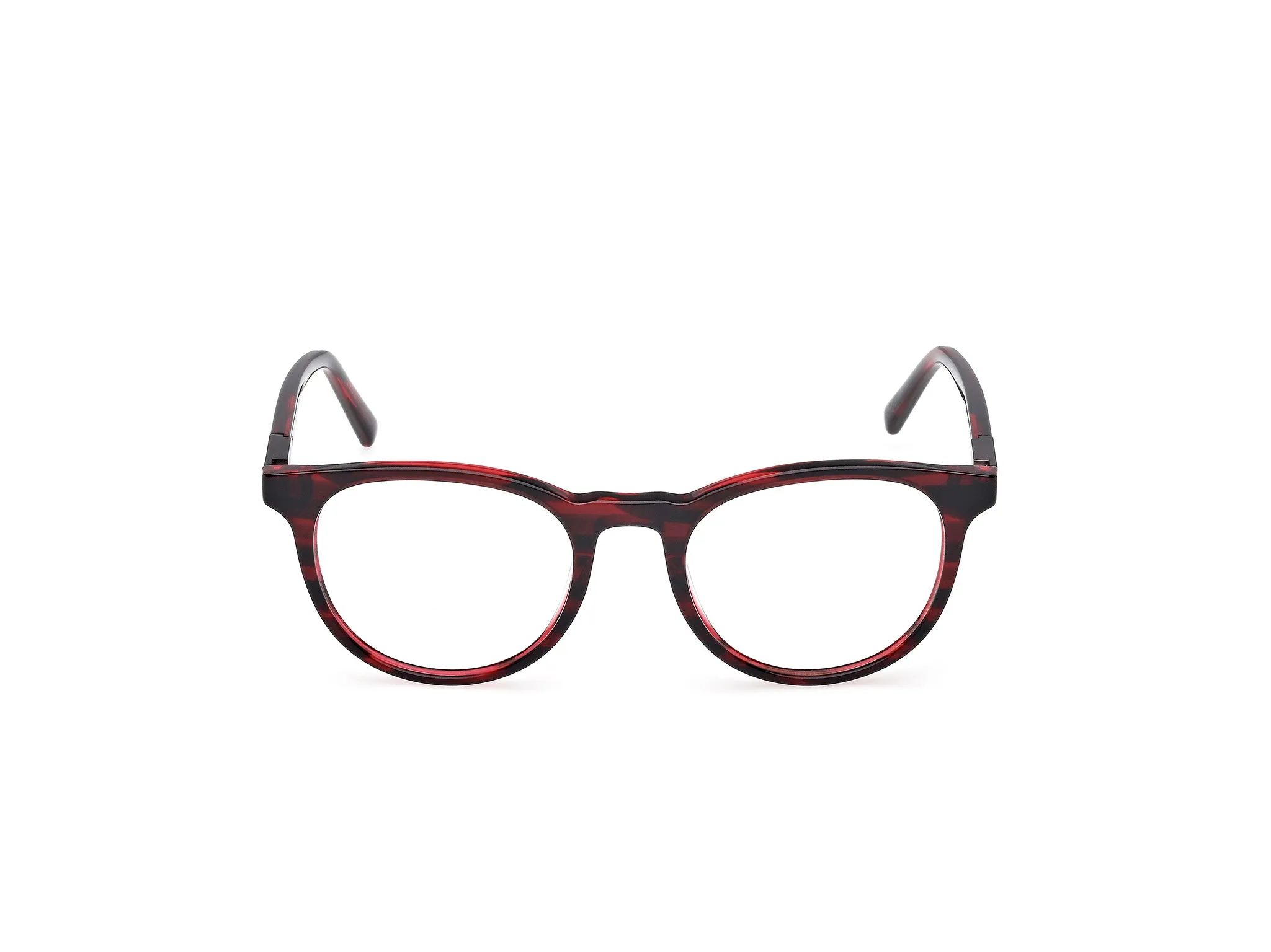 Timberland TB50071 066 Montature da vista Acetato Rosso Rotonda Normale - immagine 2