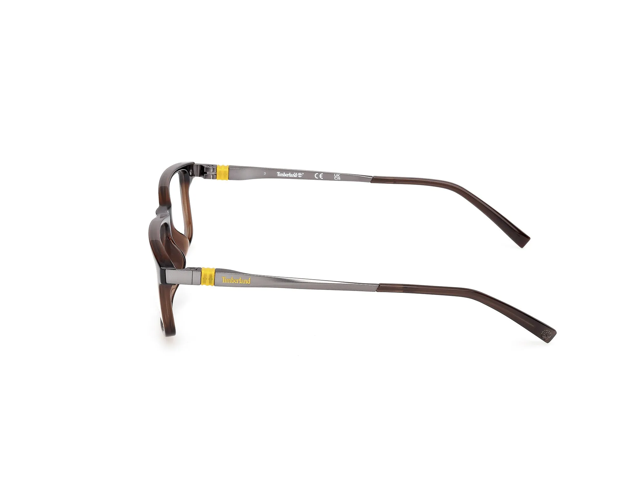 Timberland TB50069-H 048 Montature da vista Iniettato Marrone Squadrata Normale - immagine 3