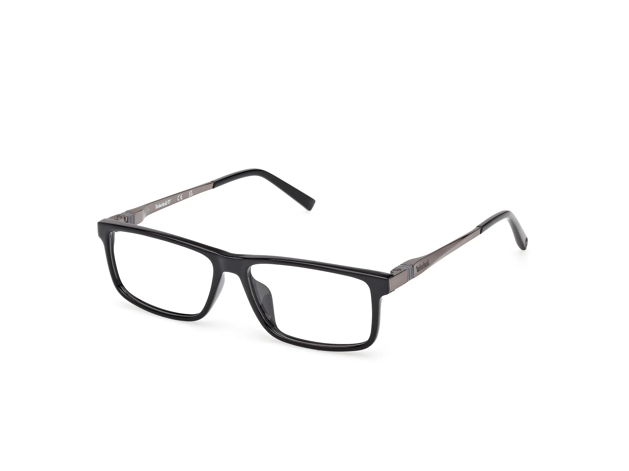 Timberland TB50069-H 001 Montature da vista Iniettato Nero Squadrata Normale - immagine 1