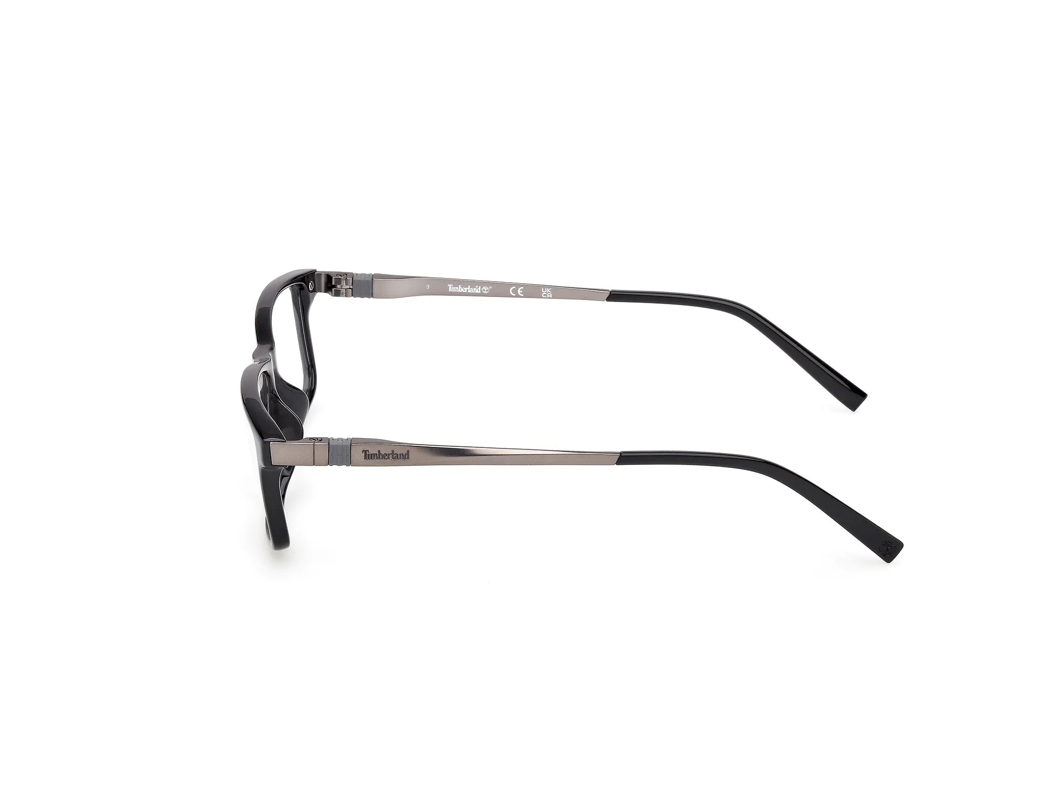 Timberland TB50069-H 001 Montature da vista Iniettato Nero Squadrata Normale - immagine 3