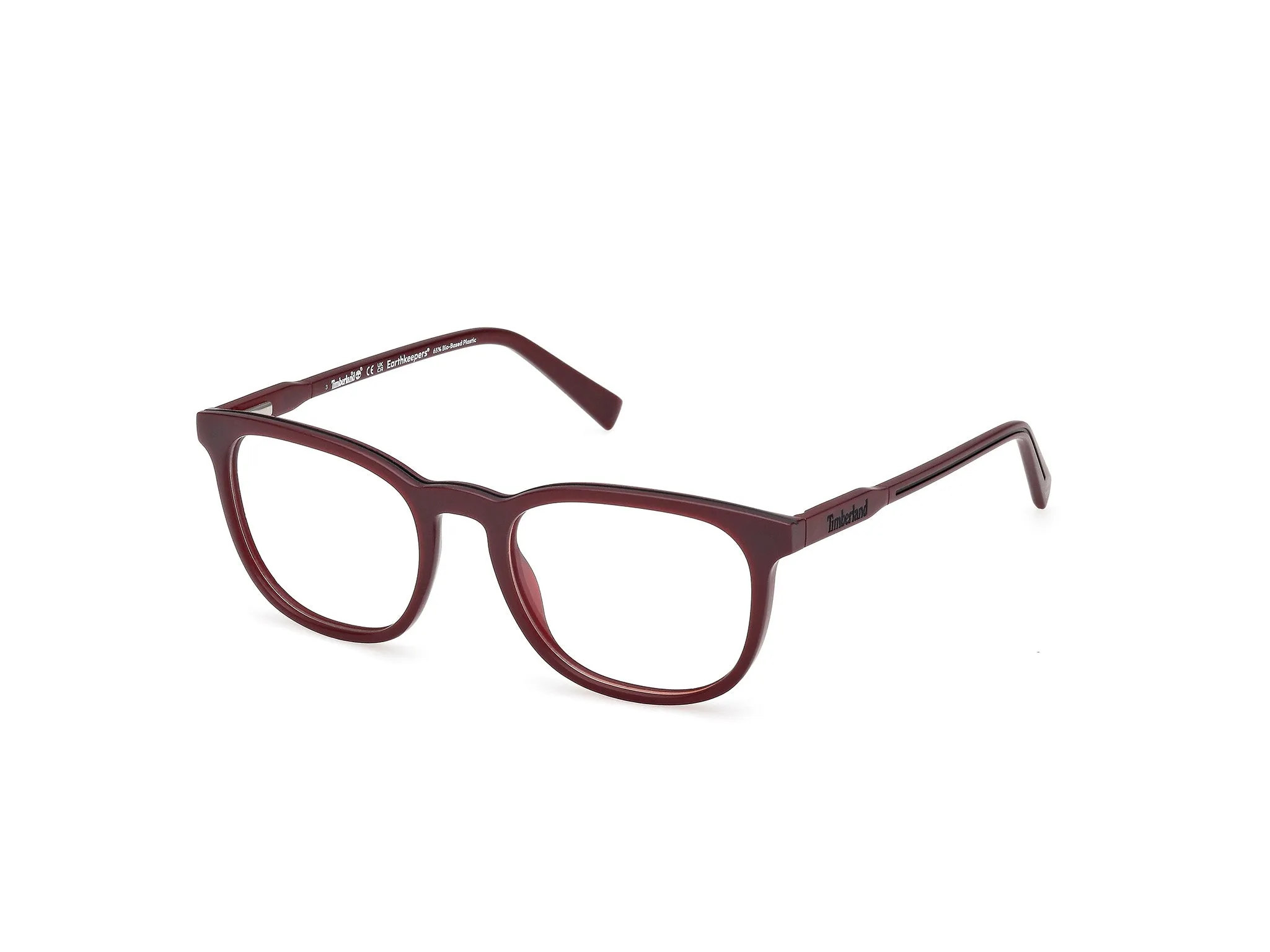 Timberland TB50066 067 Montature da vista Iniettato Rosso Rotonda Normale - immagine 1