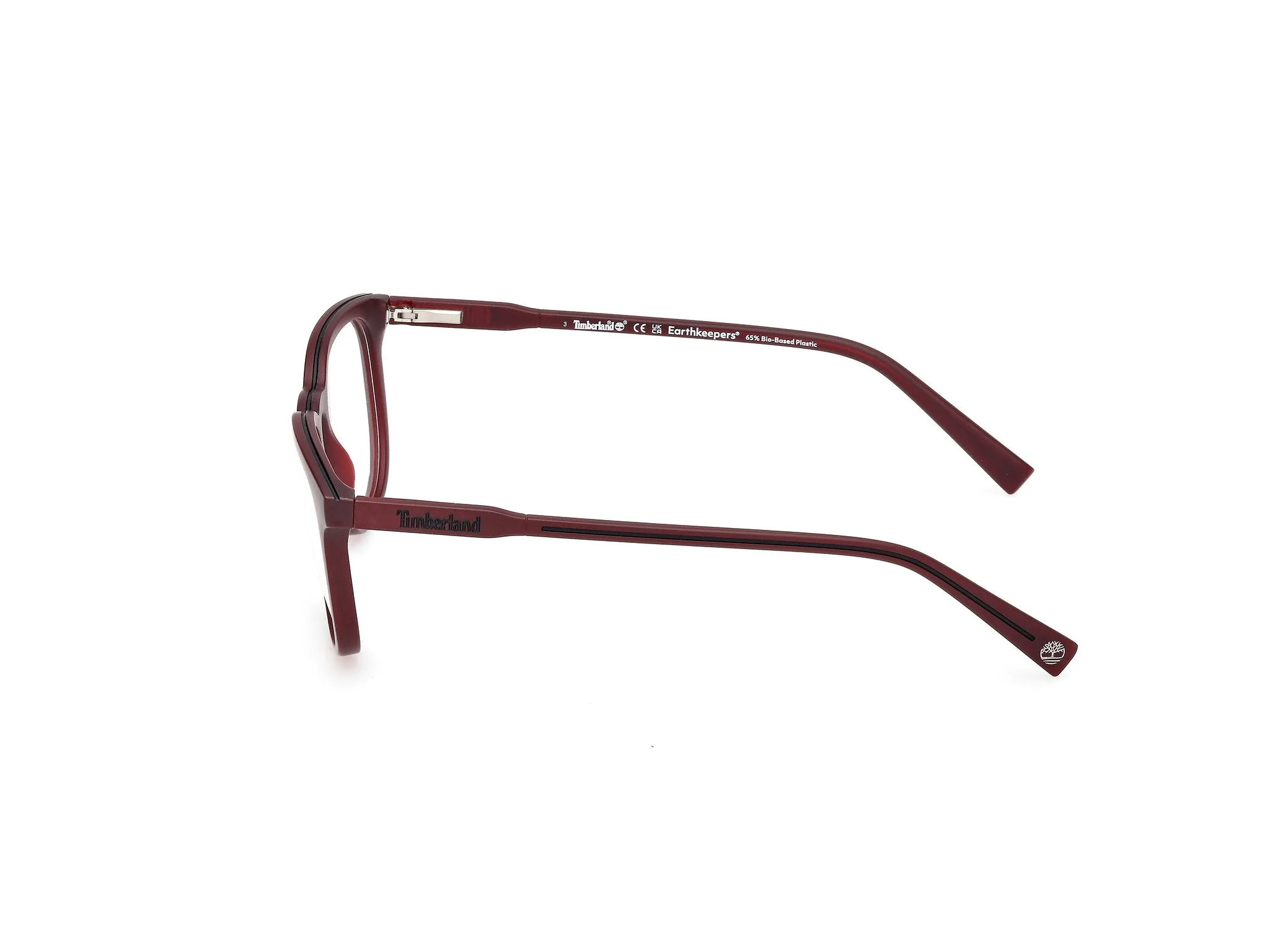 Timberland TB50066 067 Montature da vista Iniettato Rosso Rotonda Normale - immagine 3