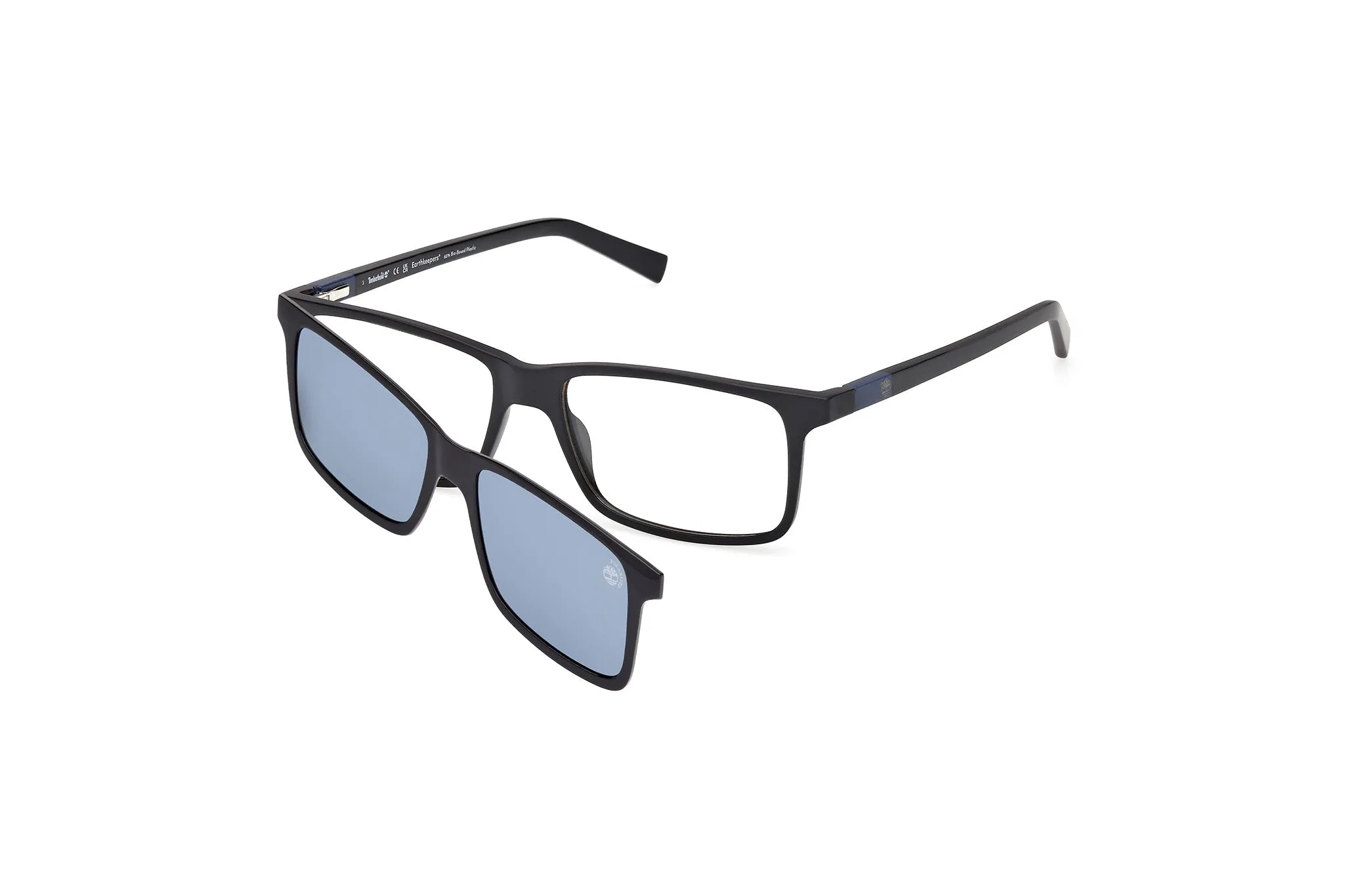 Timberland TB1765 002 Montature da vista Iniettato Nero Squadrata Normale - immagine 1
