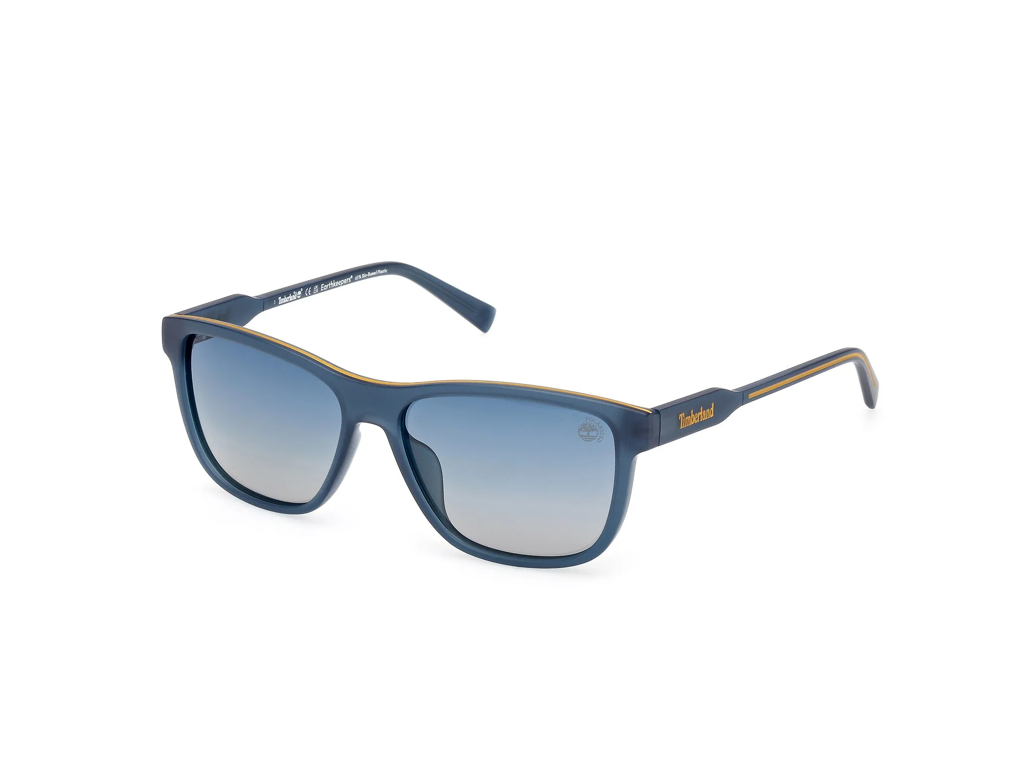 Timberland TB00052-H 91D Occhiali da sole Iniettato Blu Blu Squadrata Polarizzata - immagine 1