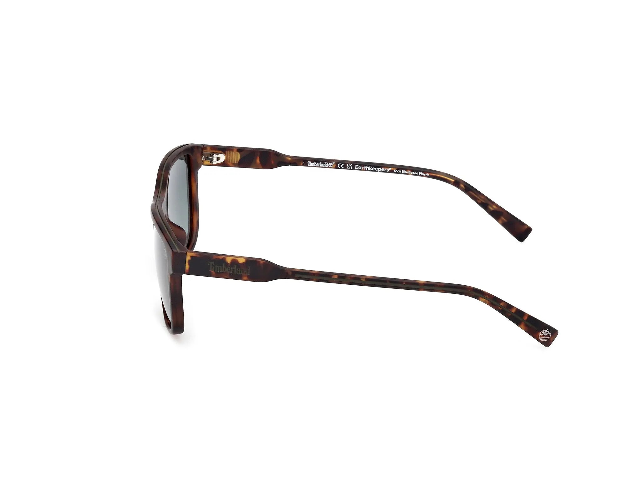 Timberland TB00052-H 52D Occhiali da sole Iniettato Havana Fumo Squadrata Polarizzata - immagine 3