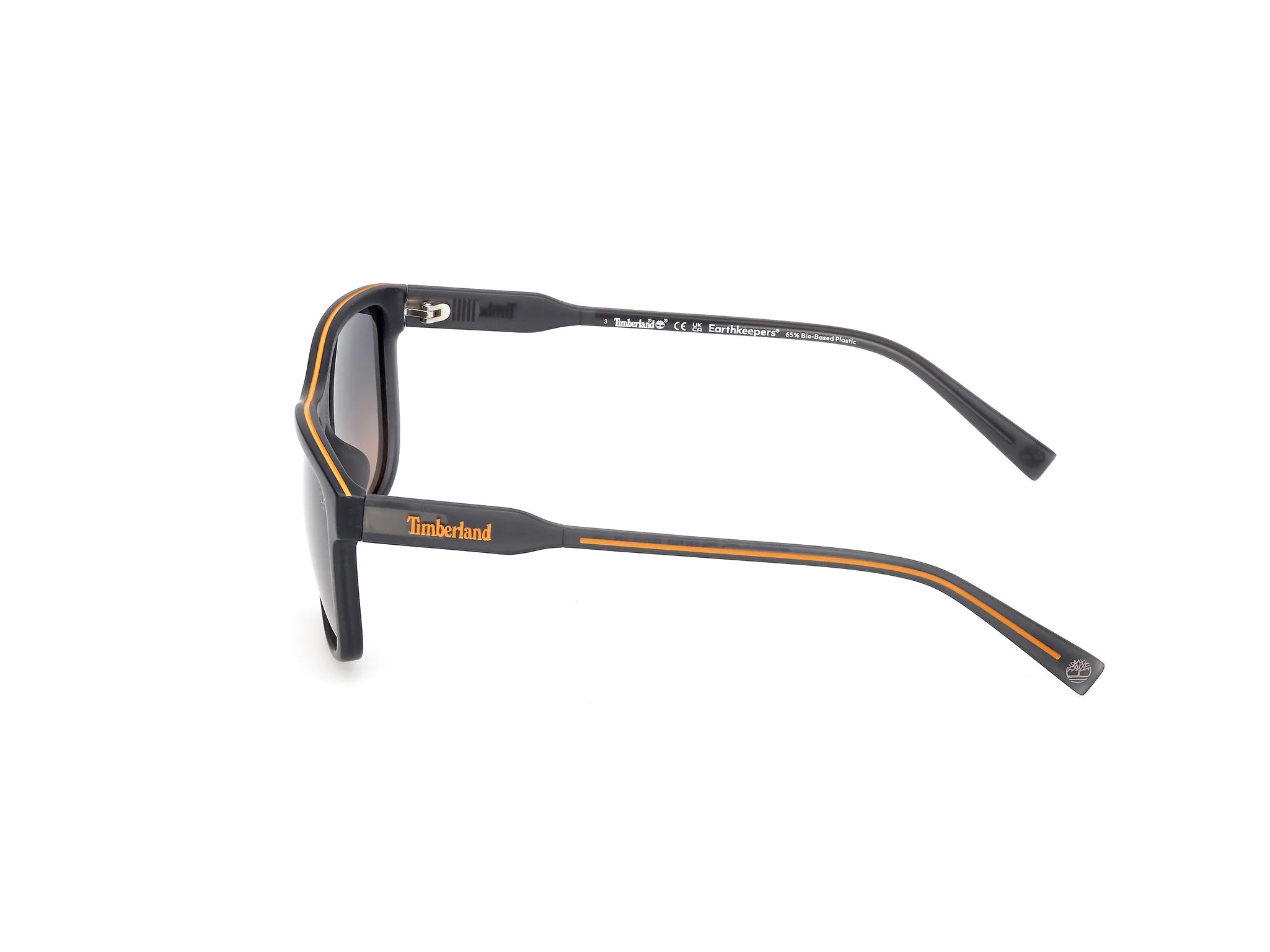 Timberland TB00052-H 20H Occhiali da sole Iniettato Grigio Marrone Squadrata Polarizzata - immagine 3