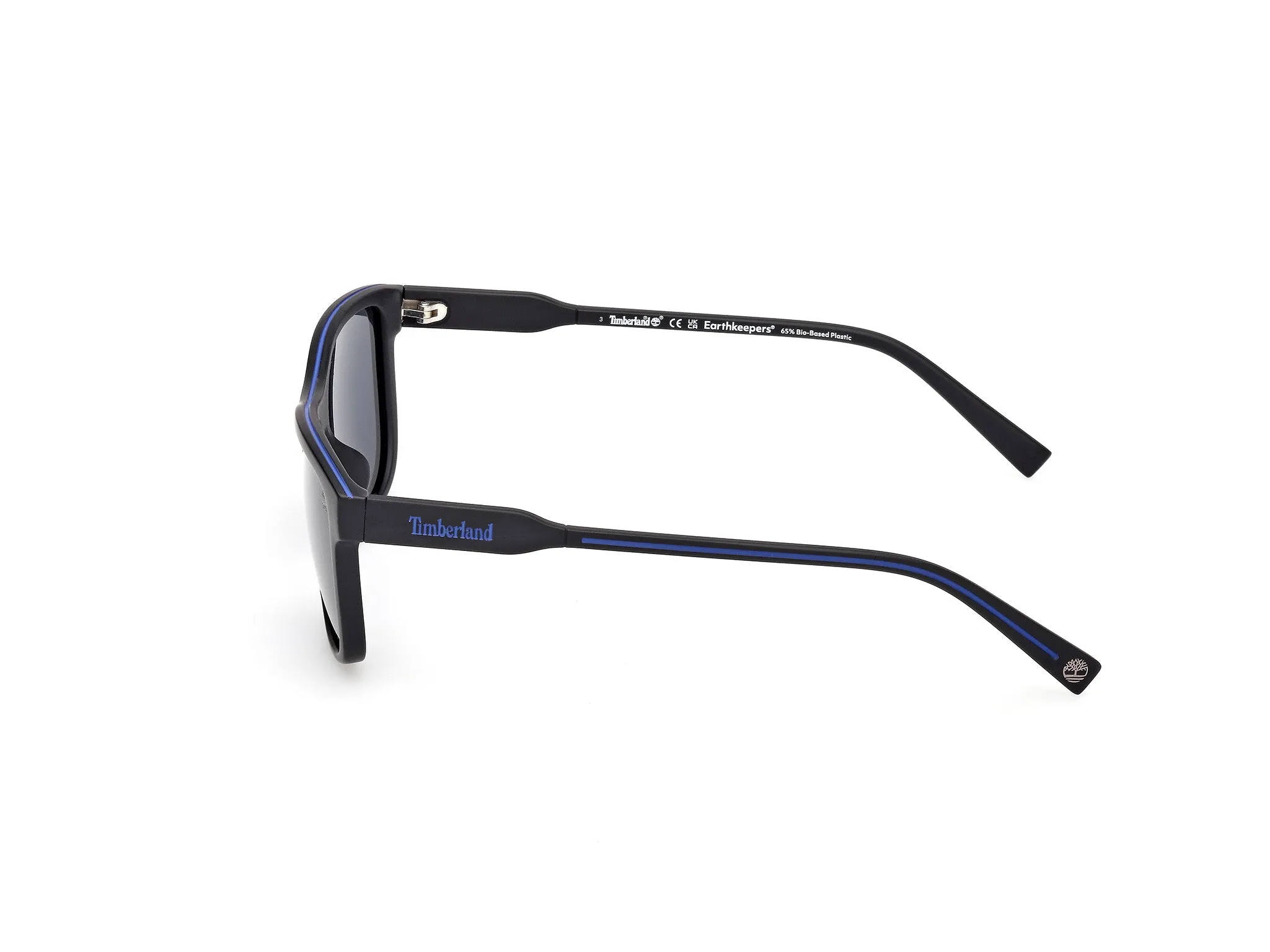 Timberland TB00052-H 02D Occhiali da sole Iniettato Nero Fumo Squadrata Polarizzata - immagine 3