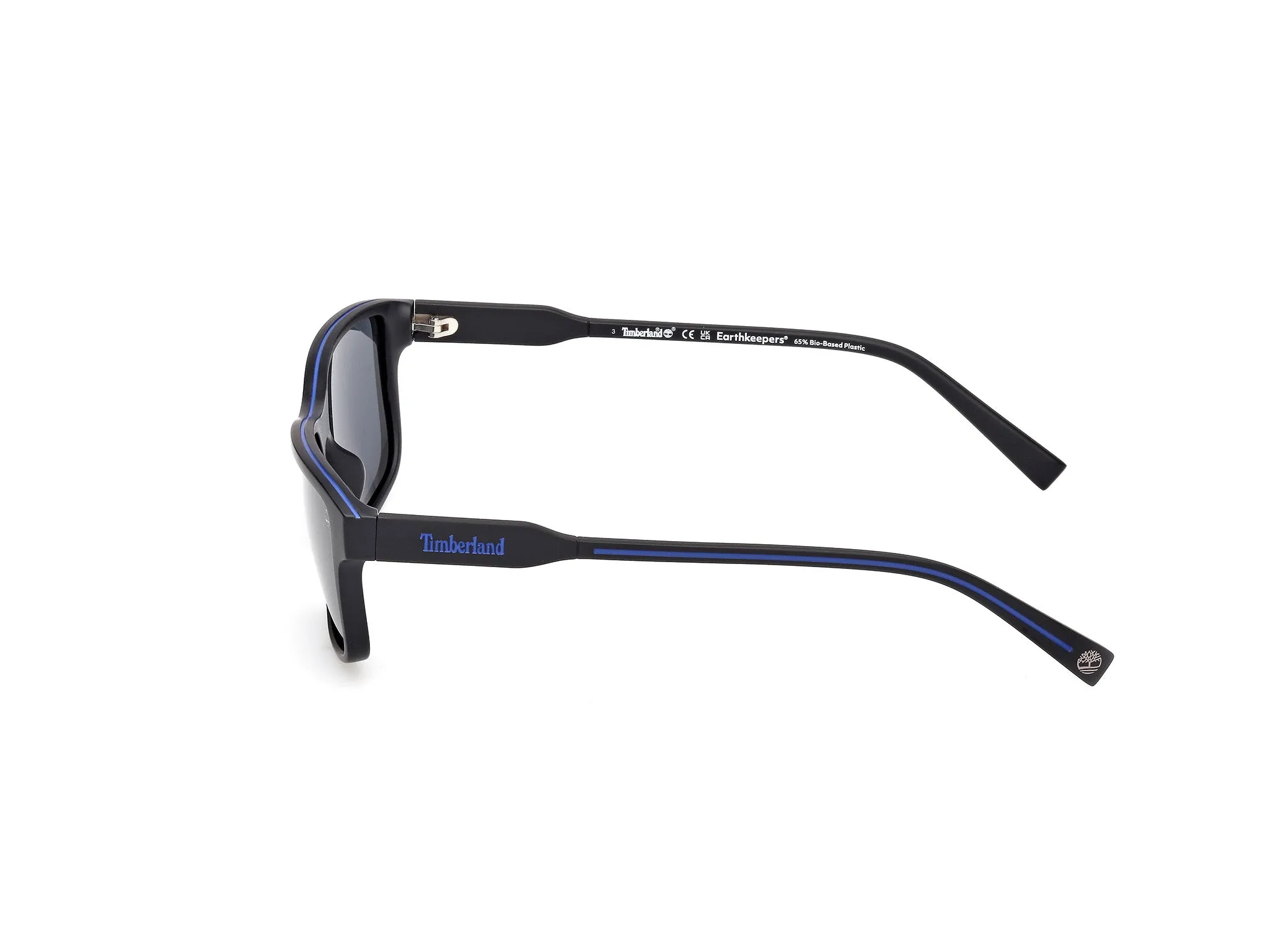 Timberland TB00051 02D Occhiali da sole Iniettato Nero Fumo Squadrata Polarizzata - immagine 3