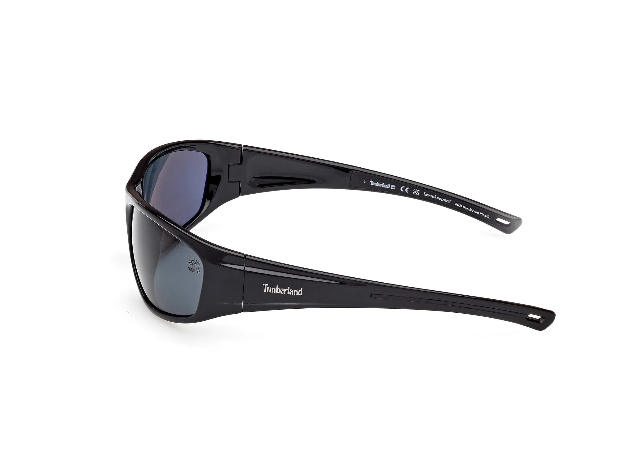 Timberland TB00033 01D Occhiali da sole Iniettato Nero Fumo Squadrata Polarizzata - immagine 3