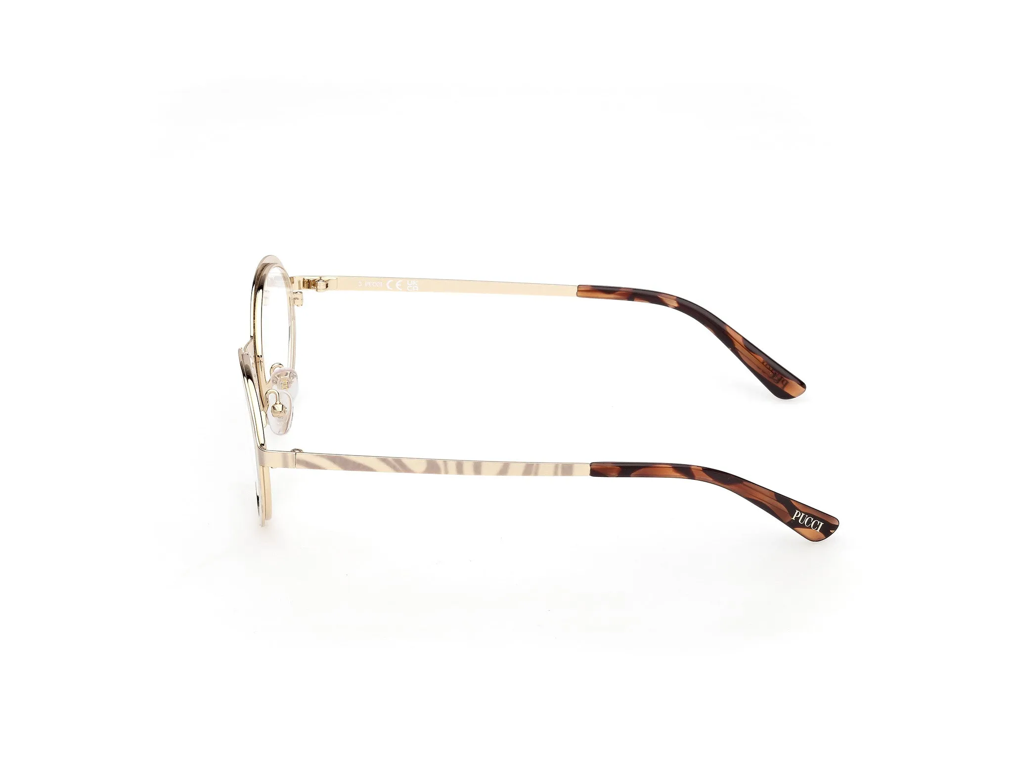 Emilio Pucci EP5277 032 Montature da vista Metallo Oro Rotonda Normale - immagine 3