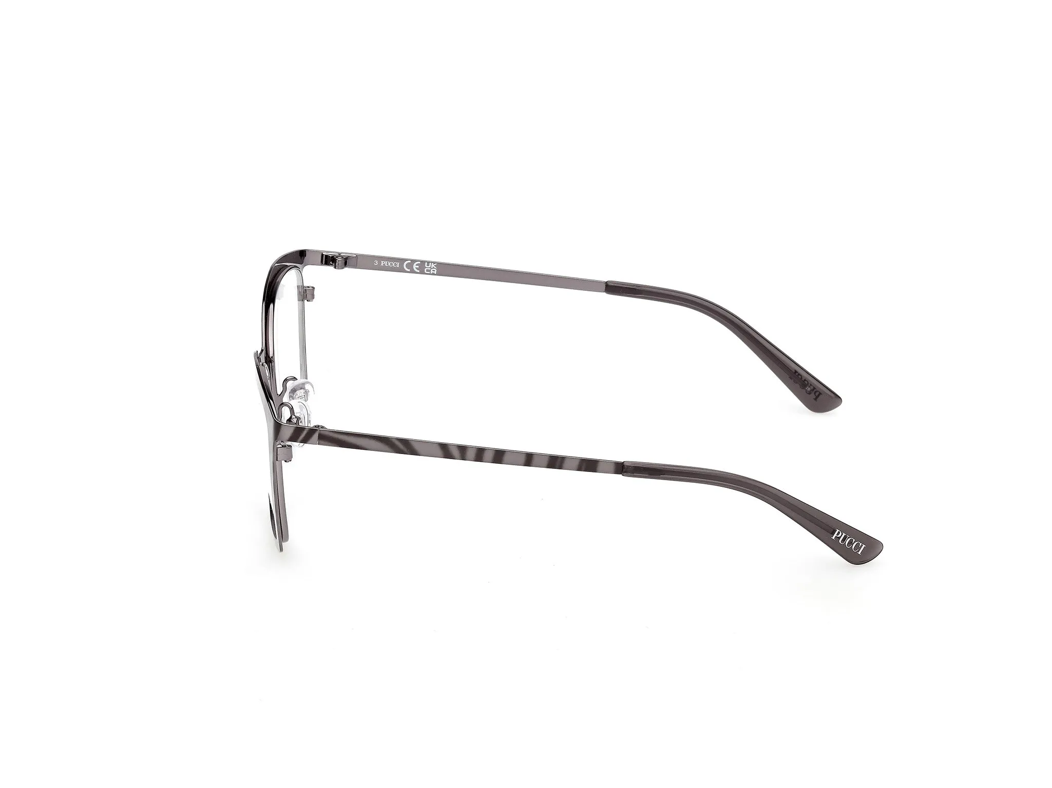 Emilio Pucci EP5276 005 Montature da vista Metallo Nero Squadrata Normale - immagine 3