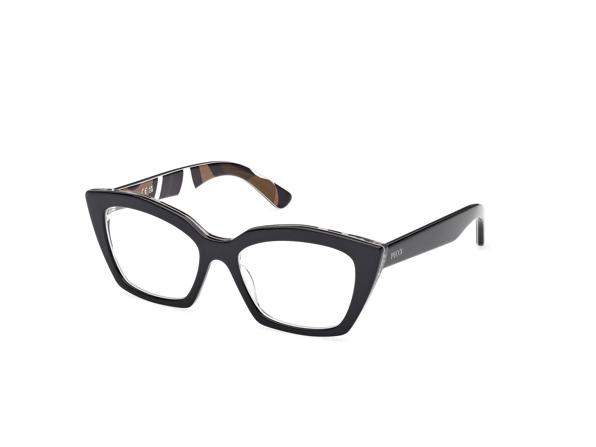 Emilio Pucci EP5274 005 Montature da vista Acetato Nero Squadrata Normale - immagine 1