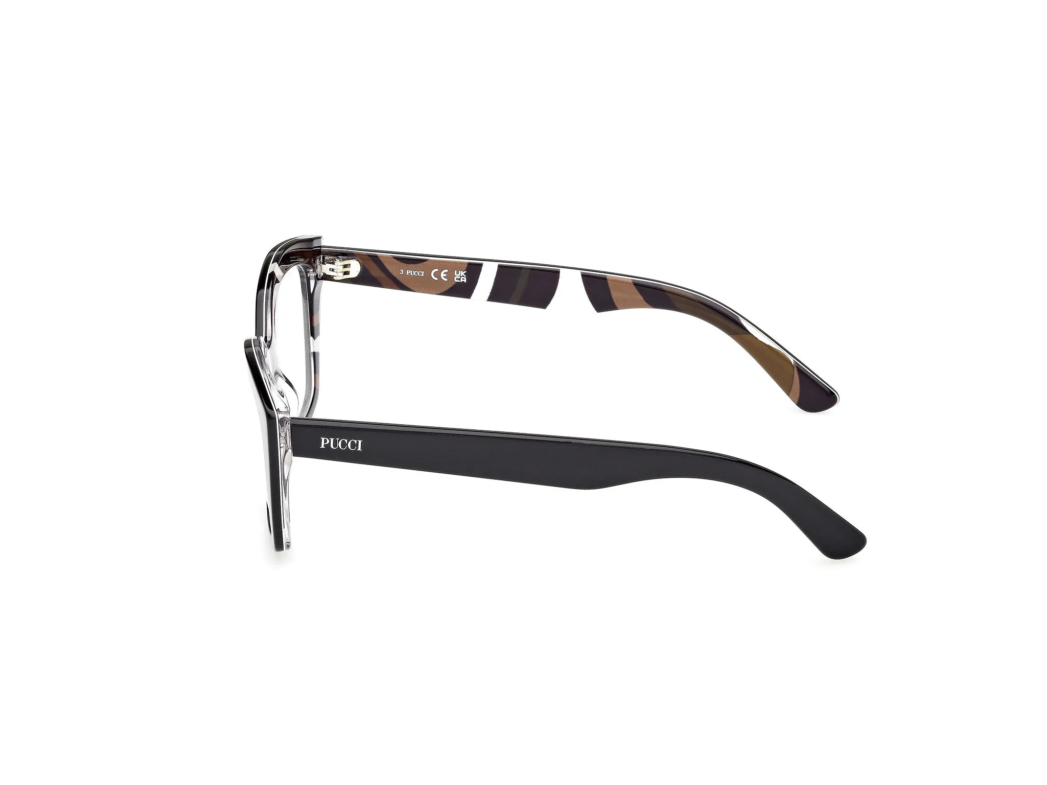 Emilio Pucci EP5274 005 Montature da vista Acetato Nero Squadrata Normale - immagine 3