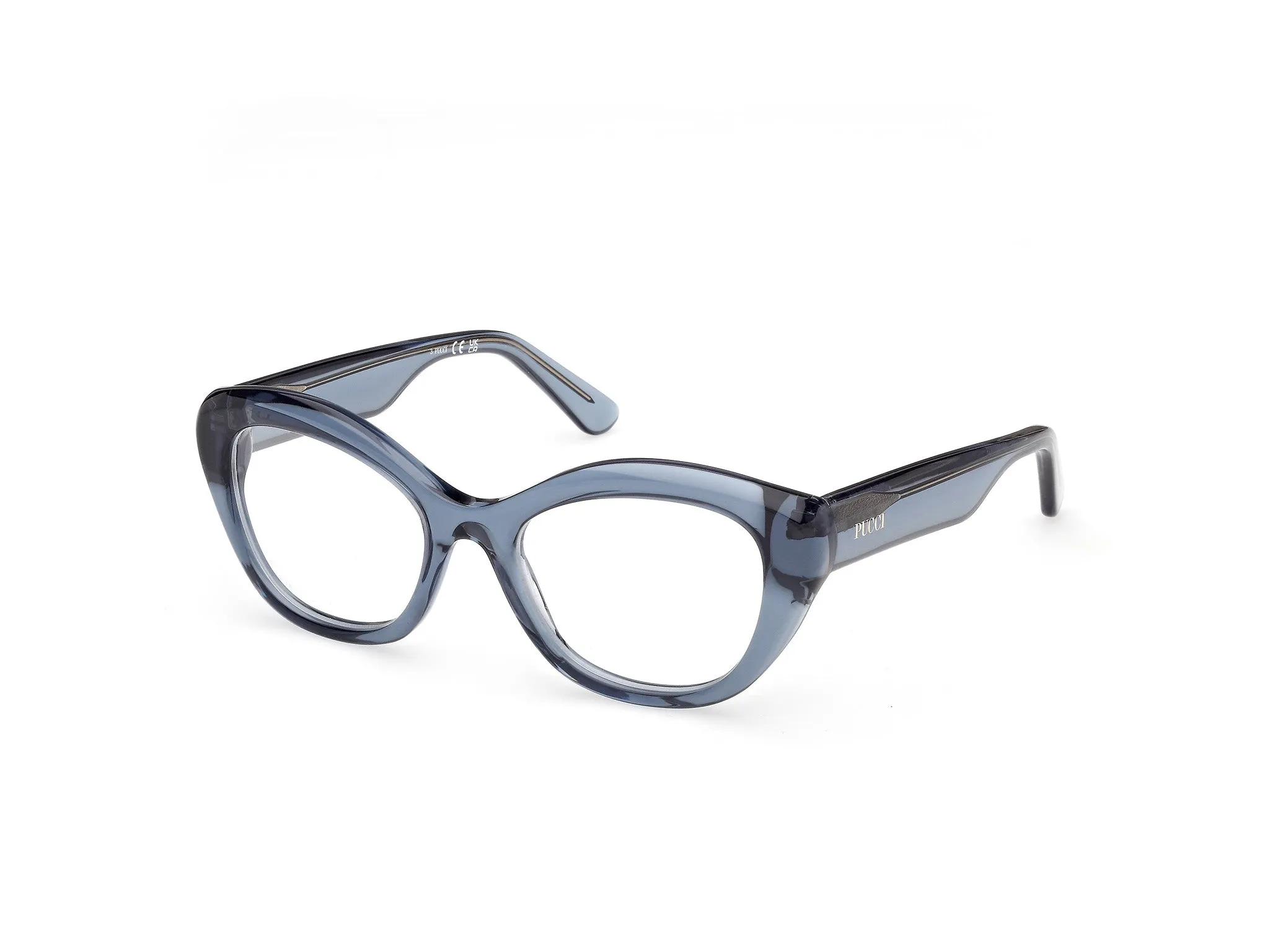 Emilio Pucci EP5272 090 Montature da vista Acetato Azzurro Cat Eye Normale - immagine 1