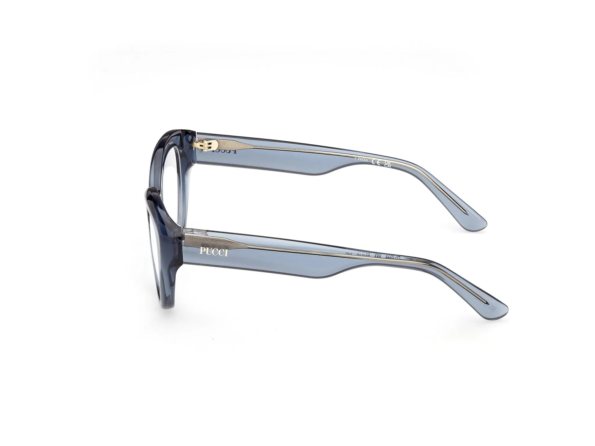Emilio Pucci EP5272 090 Montature da vista Acetato Azzurro Cat Eye Normale - immagine 3
