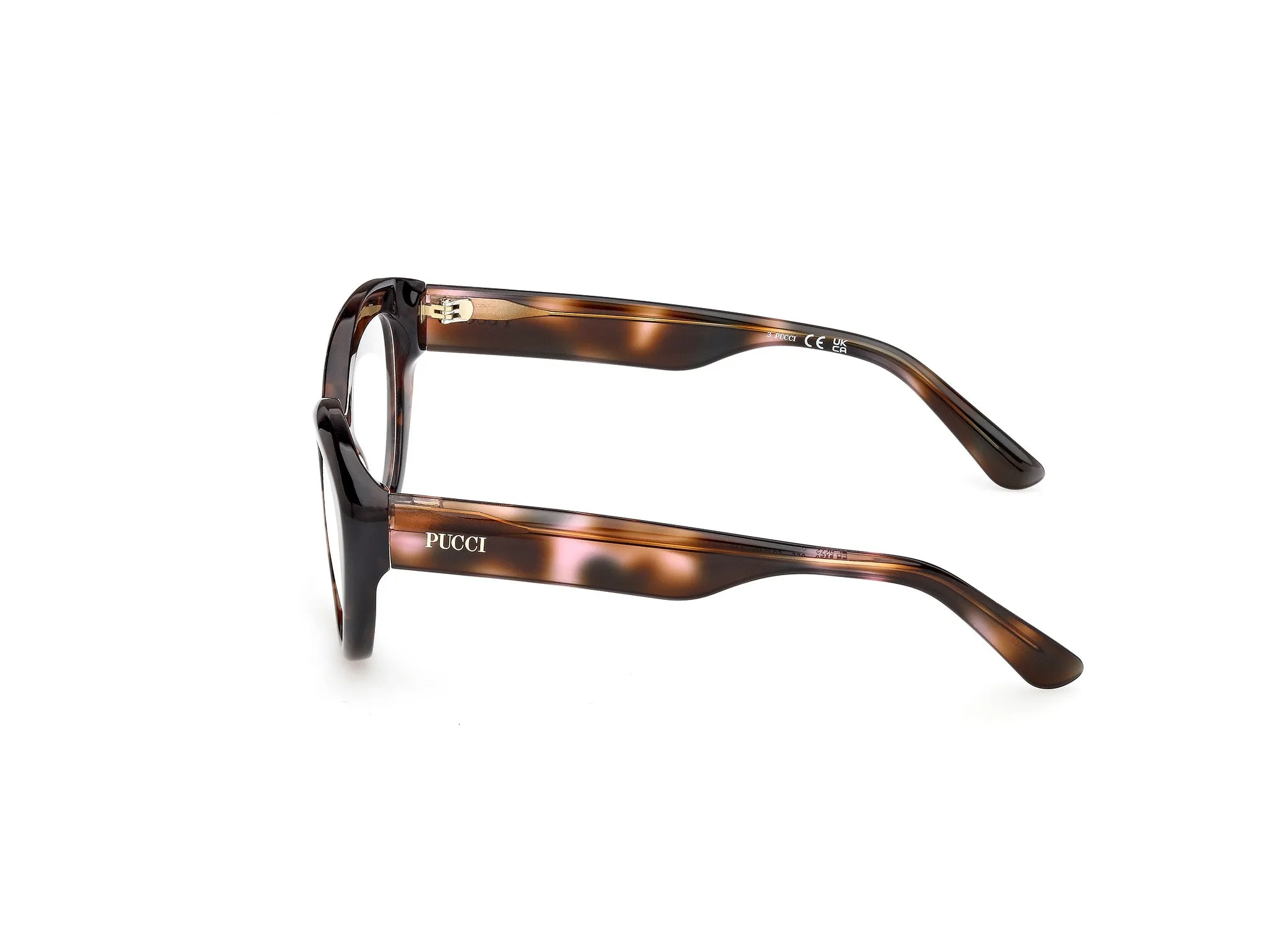 Emilio Pucci EP5272 055 Montature da vista Acetato Havana Cat Eye Normale - immagine 3