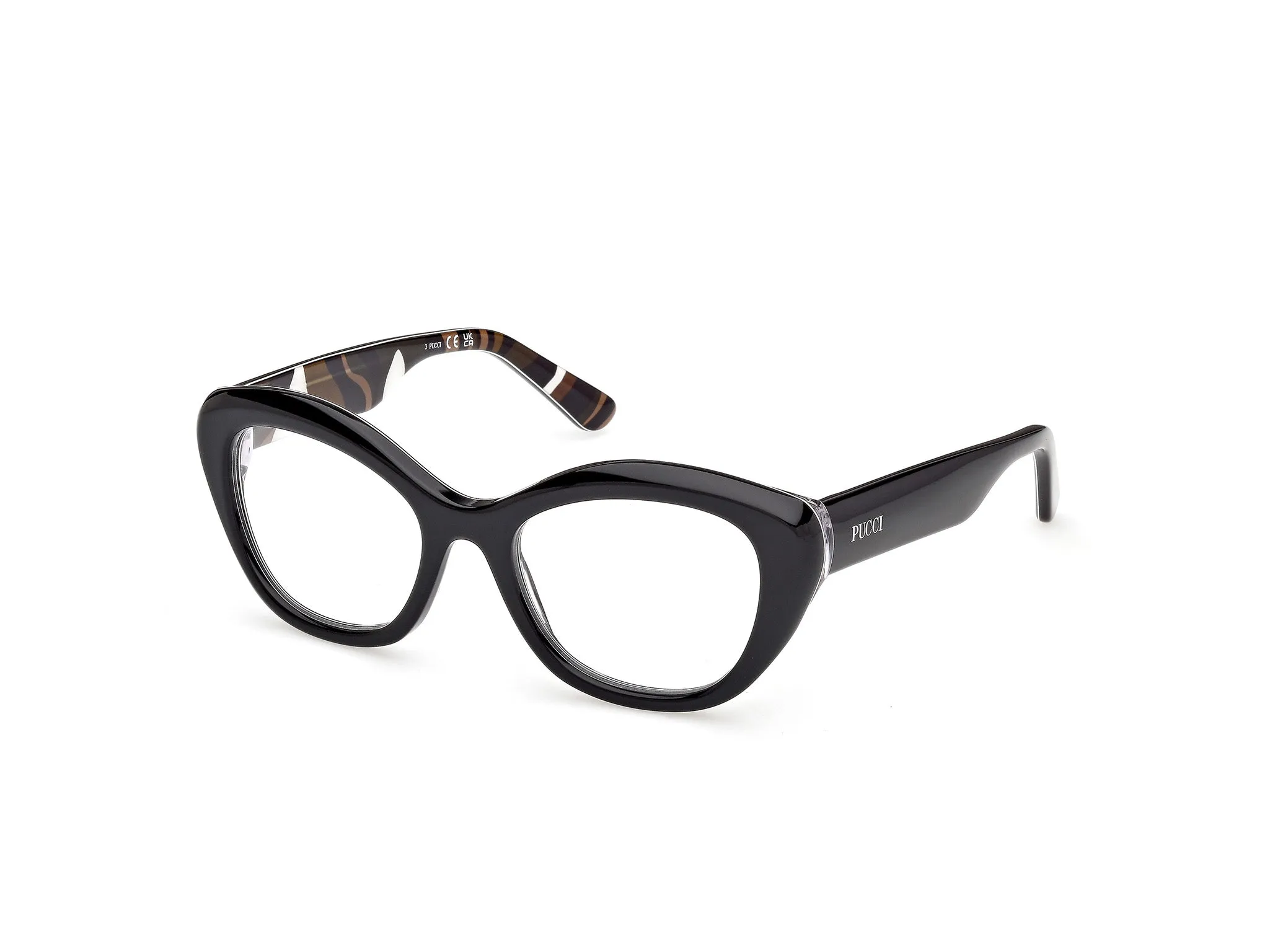 Emilio Pucci EP5272 005 Montature da vista Acetato Nero Cat Eye Normale - immagine 1