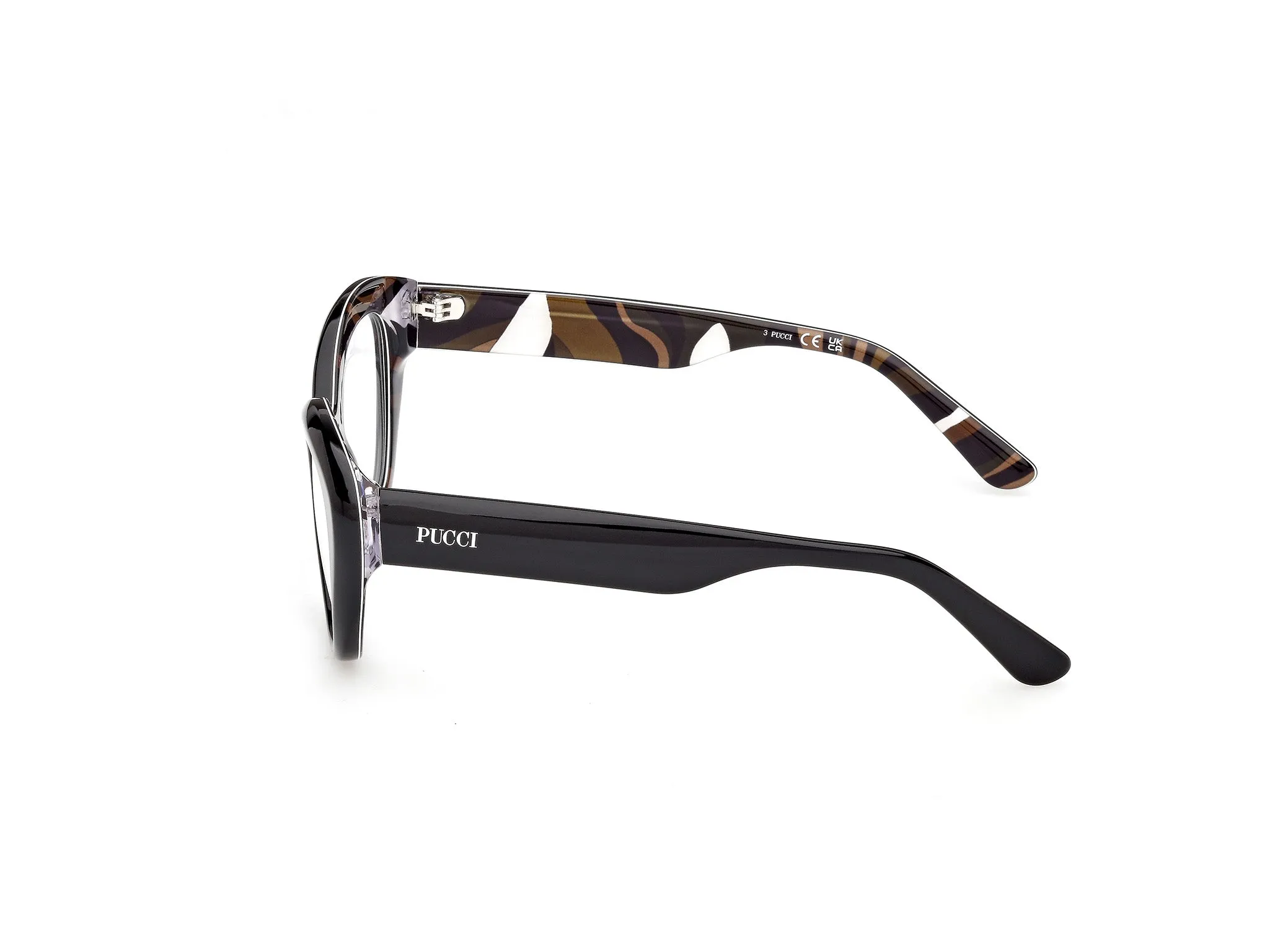 Emilio Pucci EP5272 005 Montature da vista Acetato Nero Cat Eye Normale - immagine 3