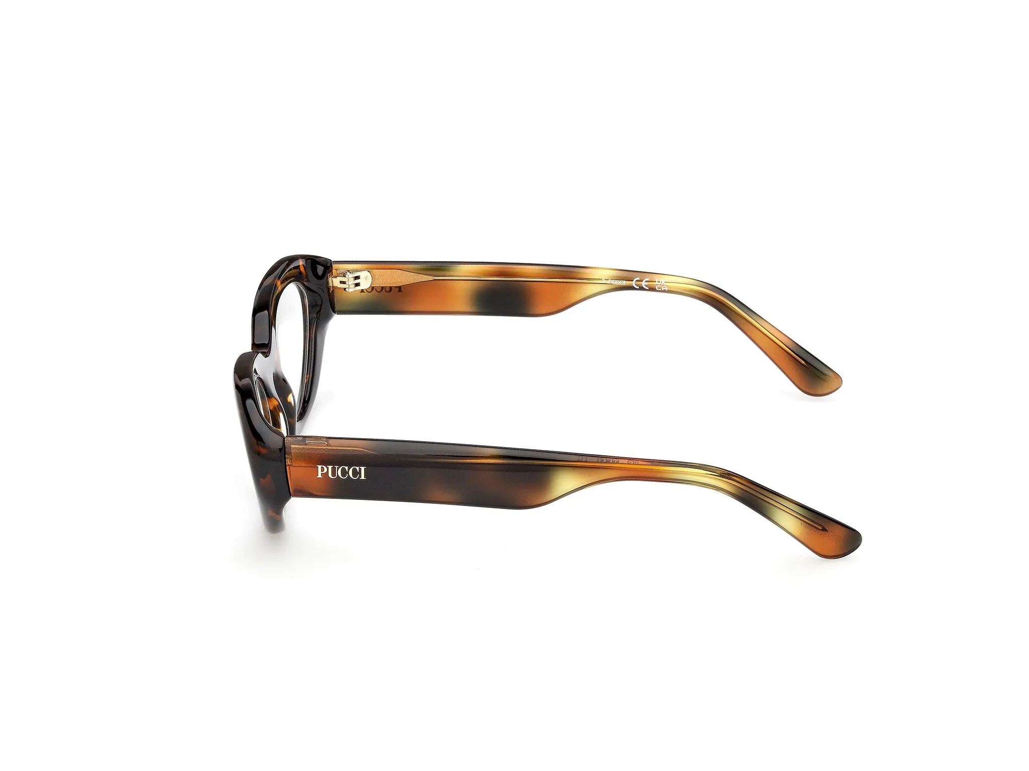 Emilio Pucci EP5271 052 Montature da vista Acetato Havana Cat Eye Normale - immagine 3
