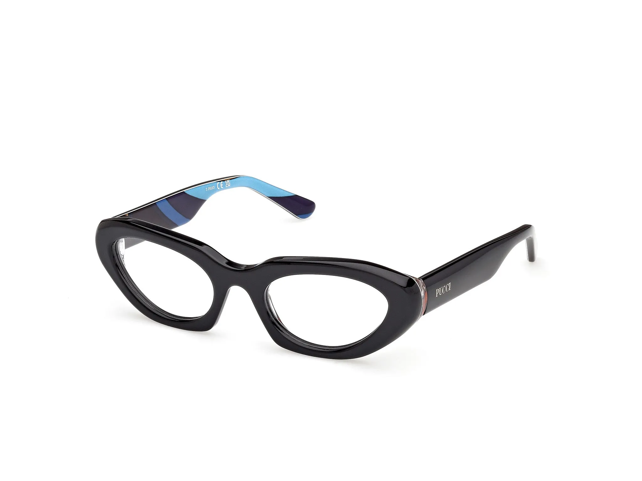 Emilio Pucci EP5271 005 Montature da vista Acetato Nero Cat Eye Normale - immagine 1