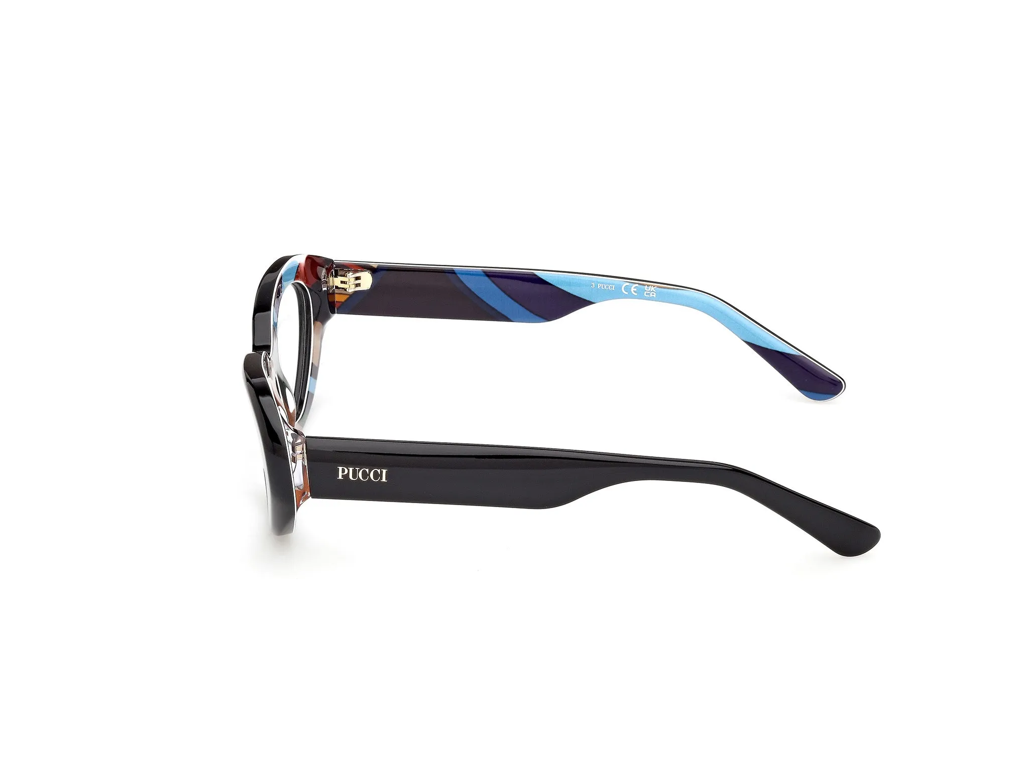 Emilio Pucci EP5271 005 Montature da vista Acetato Nero Cat Eye Normale - immagine 3
