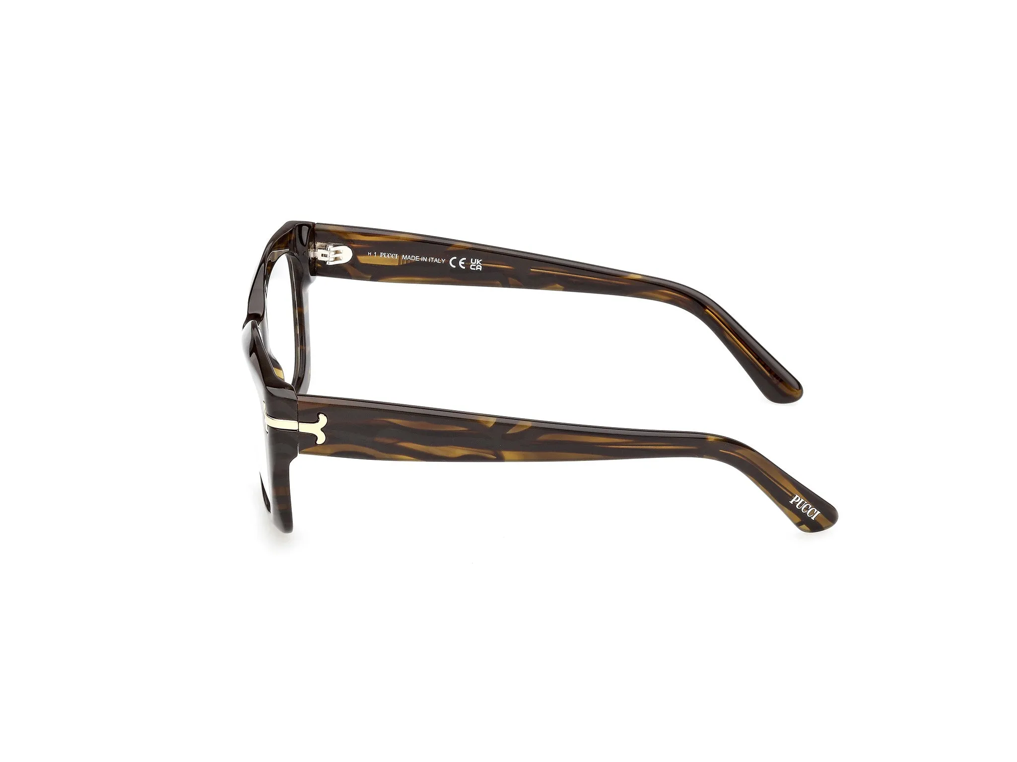 Emilio Pucci EP5270 056 Montature da vista Acetato Havana Squadrata Normale - immagine 3