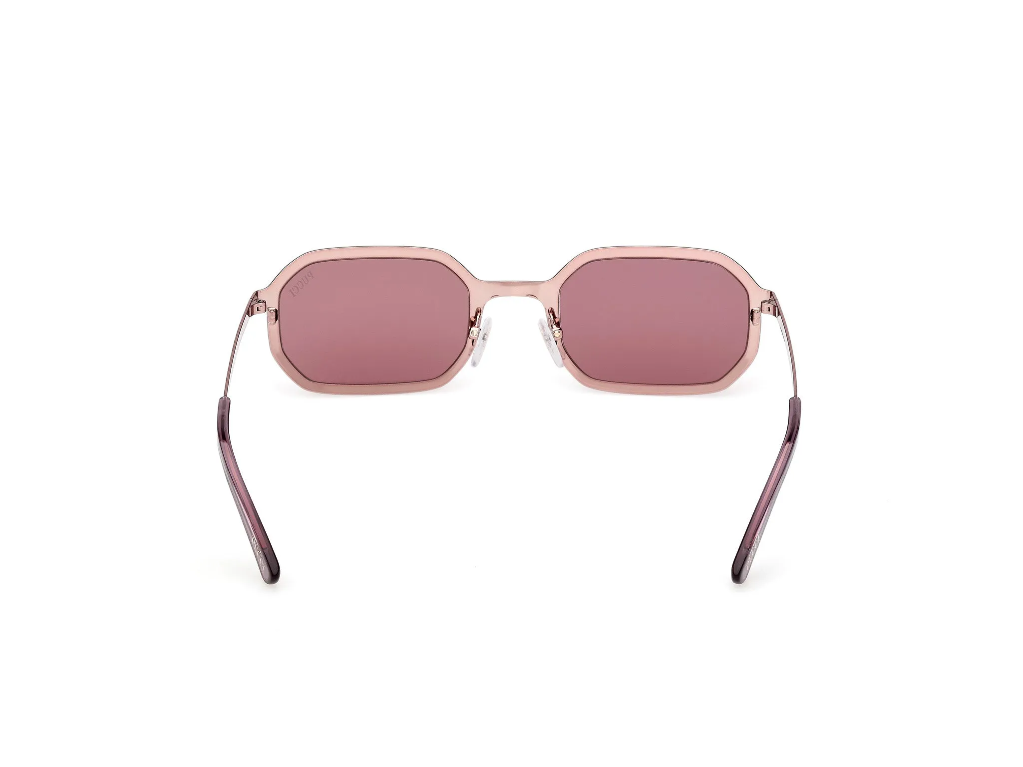 Emilio Pucci EP0248 74S Occhiali da sole Metallo Rosa Bordeaux Geometrica Normale - immagine 4