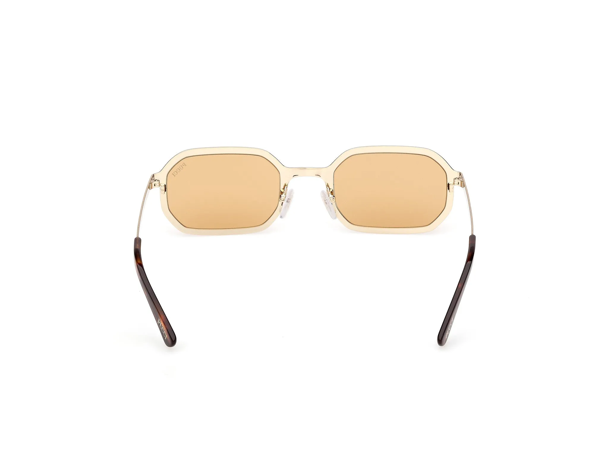 Emilio Pucci EP0248 32E Occhiali da sole Metallo Oro Marrone Geometrica Normale - immagine 4