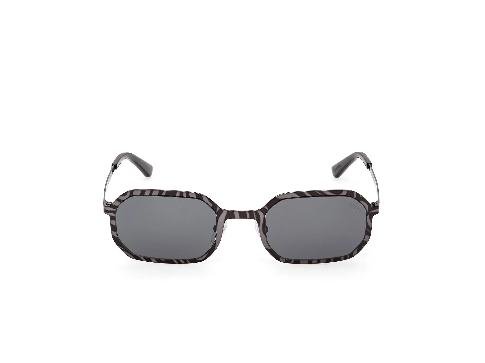 Emilio Pucci EP0248 05A Occhiali da sole Metallo Nero Fumo Geometrica Normale - immagine 2