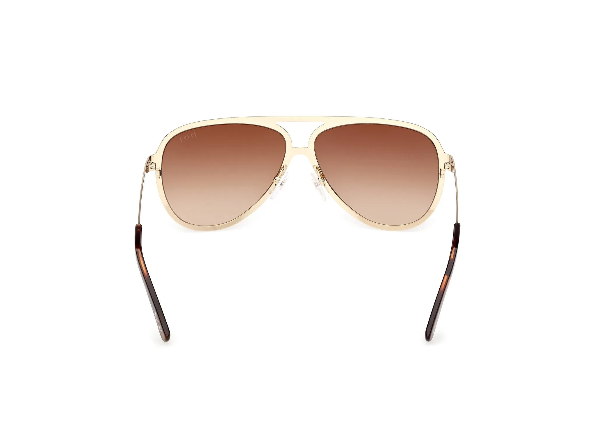 Emilio Pucci EP0247 32F Occhiali da sole Metallo Oro Marrone Pilot Normale - immagine 4