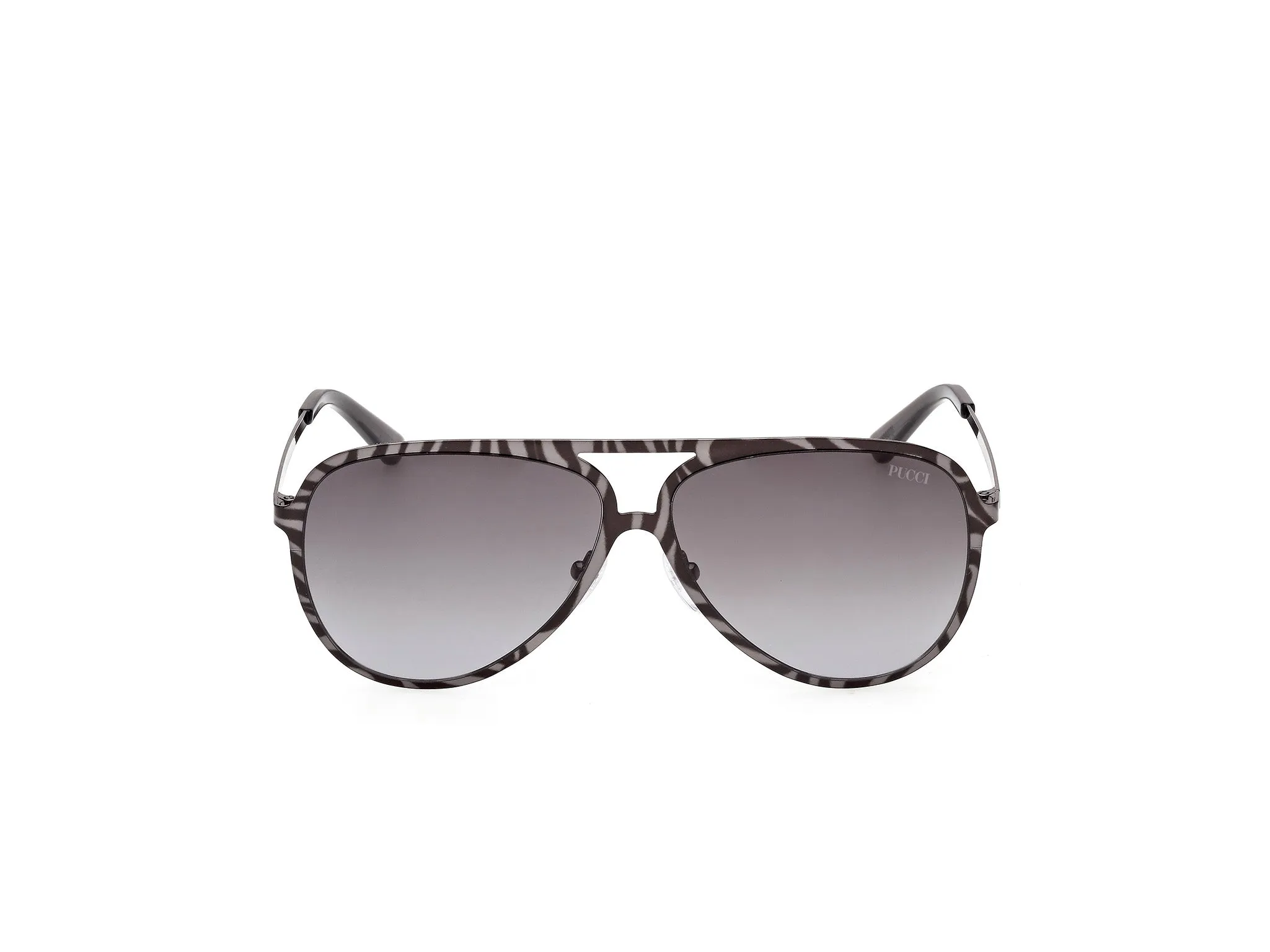 Emilio Pucci EP0247 05B Occhiali da sole Metallo Nero Fumo Pilot Normale - immagine 2