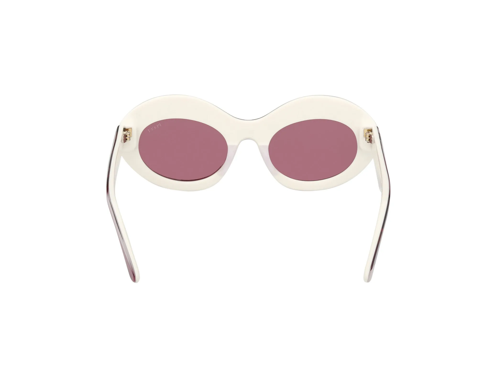 Emilio Pucci EP0246 99S Occhiali da sole Acetato Multi-colore Bordeaux Rotonda Normale - immagine 4