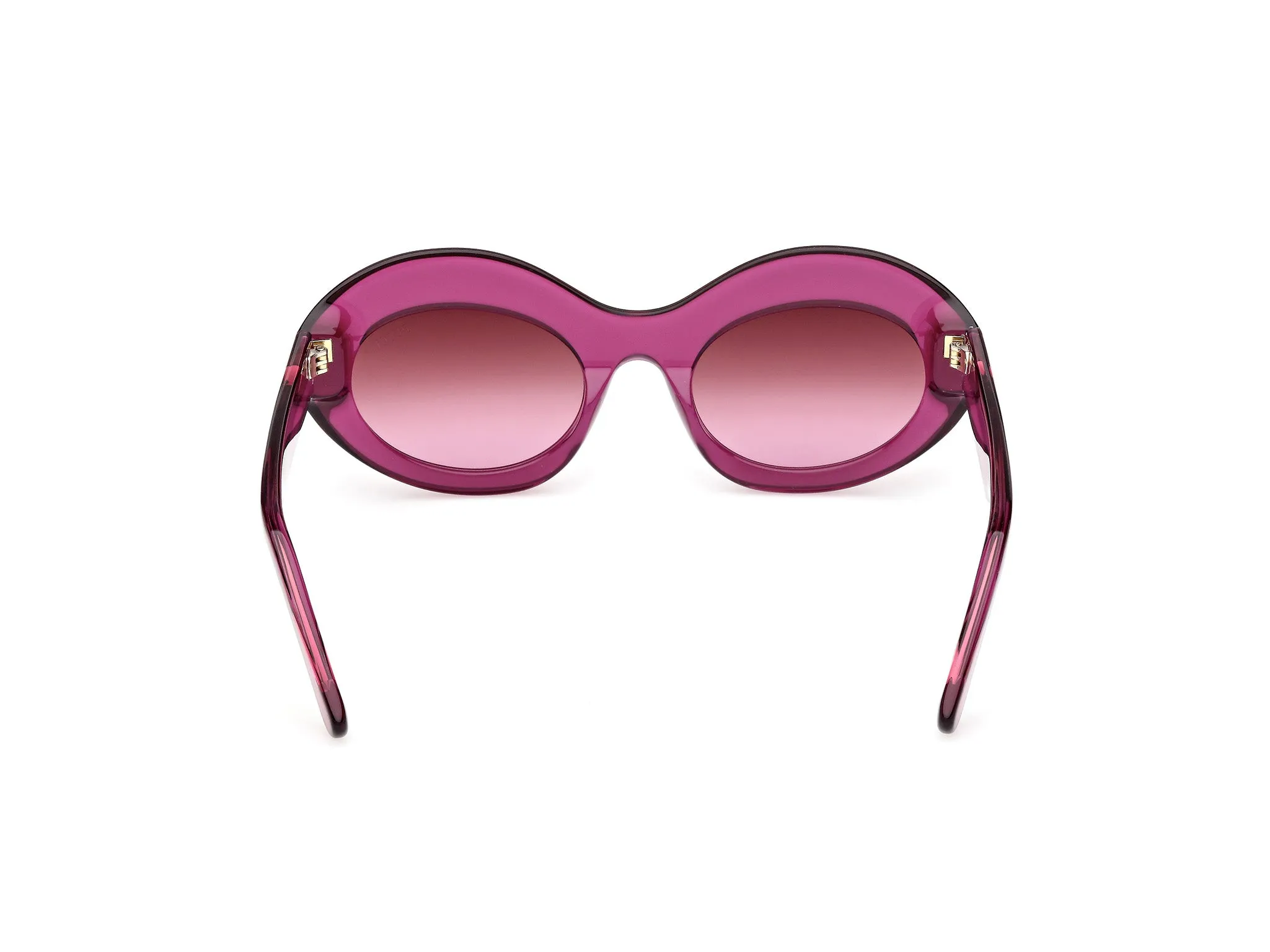 Emilio Pucci EP0246 81T Occhiali da sole Acetato Viola Bordeaux Rotonda Normale - immagine 4