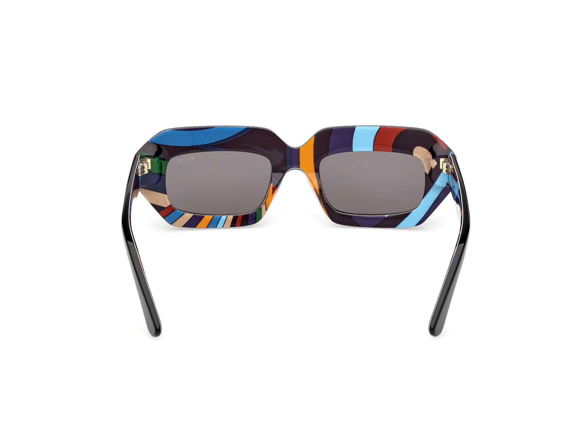 Emilio Pucci EP0245 05A Occhiali da sole Acetato Nero Fumo Squadrata Normale - immagine 4