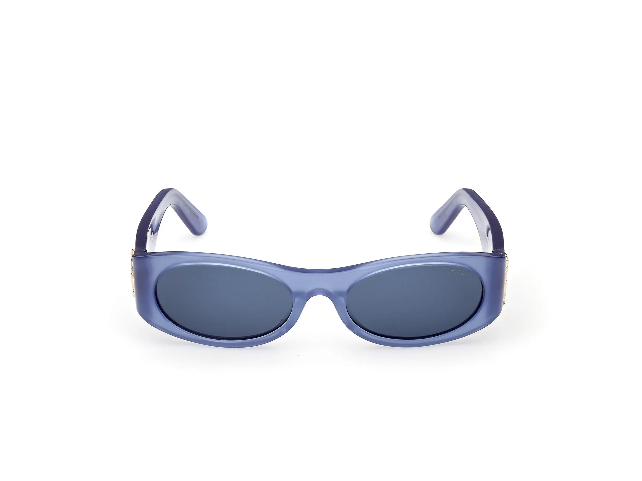 Emilio Pucci EP0243 90V Occhiali da sole Acetato Blu Blu Maschera Normale - immagine 2