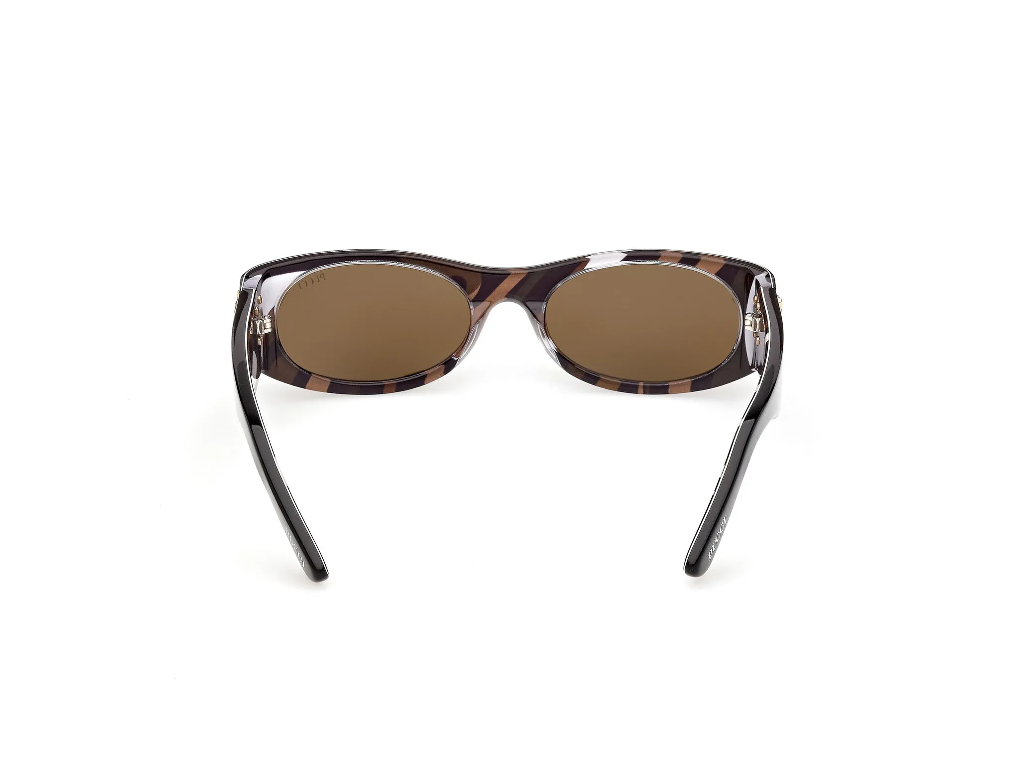 Emilio Pucci EP0243 05A Occhiali da sole Acetato Nero Fumo Maschera Normale - immagine 4