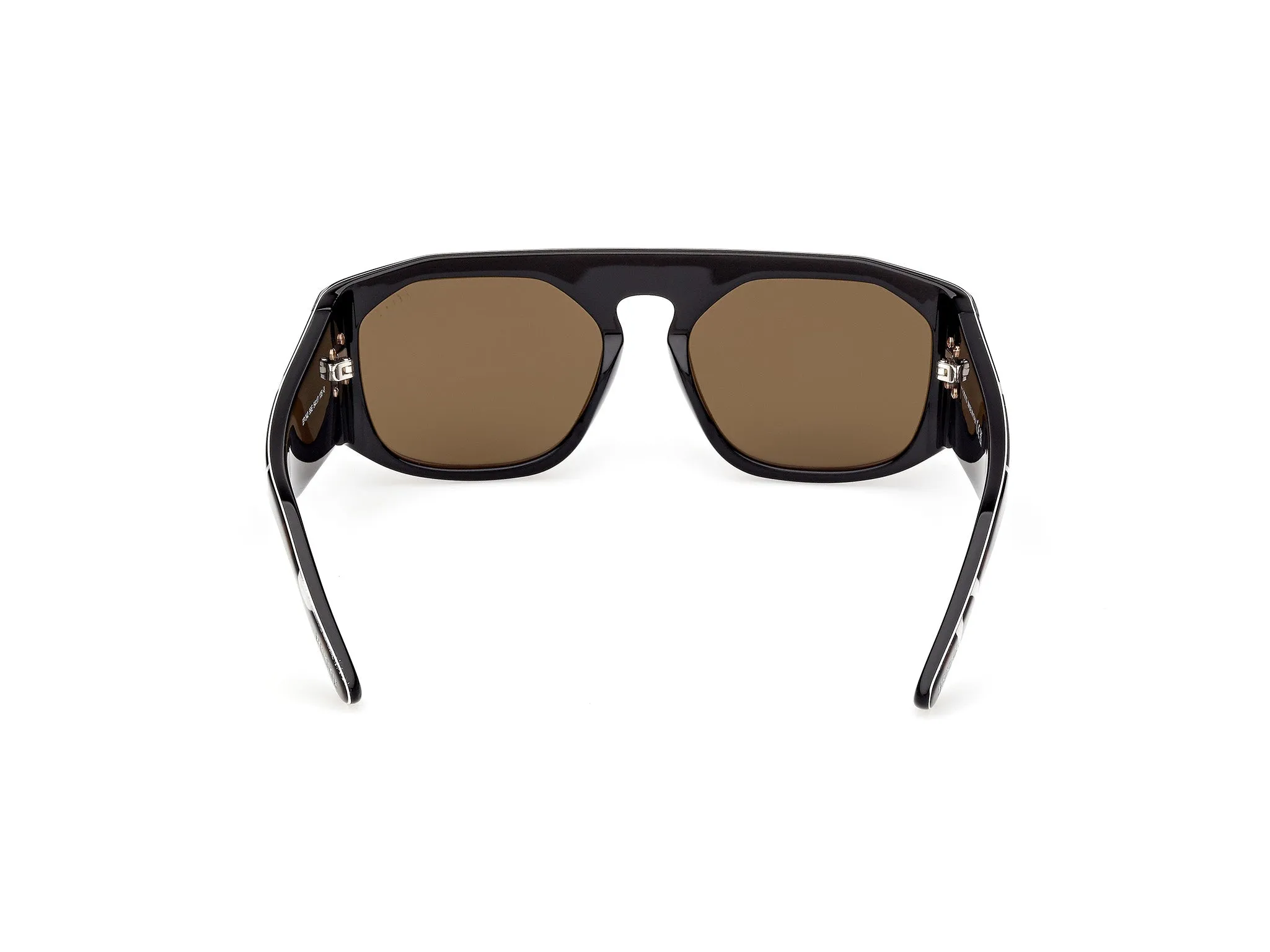 Emilio Pucci EP0242 99E Occhiali da sole Acetato Multi-colore Marrone Squadrata Normale - immagine 4