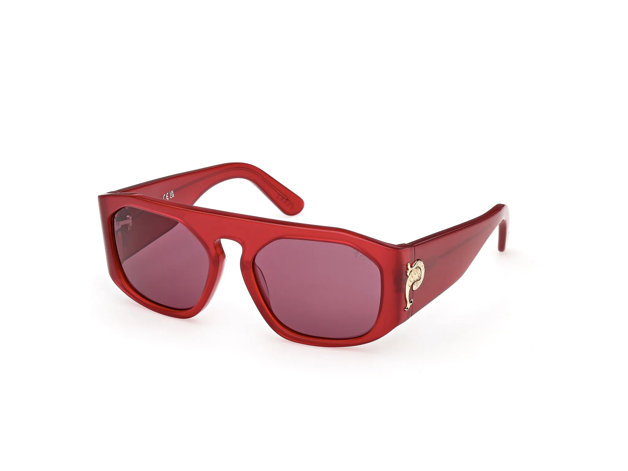 Emilio Pucci EP0242 66S Occhiali da sole Acetato Rosso Bordeaux Squadrata Normale - immagine 1