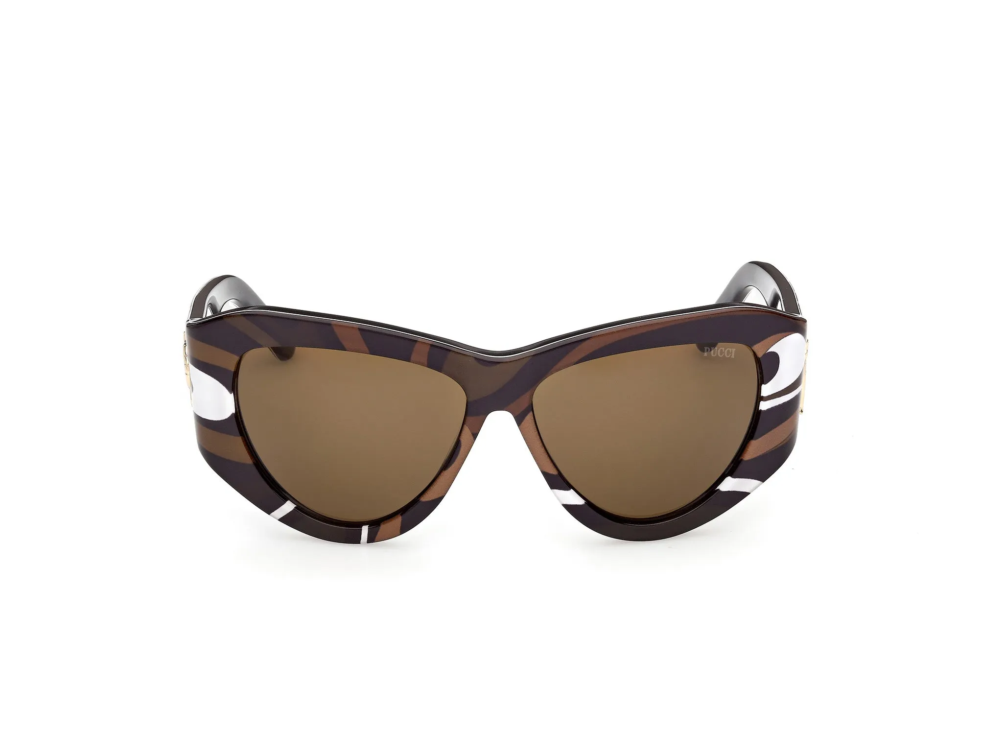 Emilio Pucci EP0241 99E Occhiali da sole Acetato Multi-colore Marrone Cat Eye Normale - immagine 2