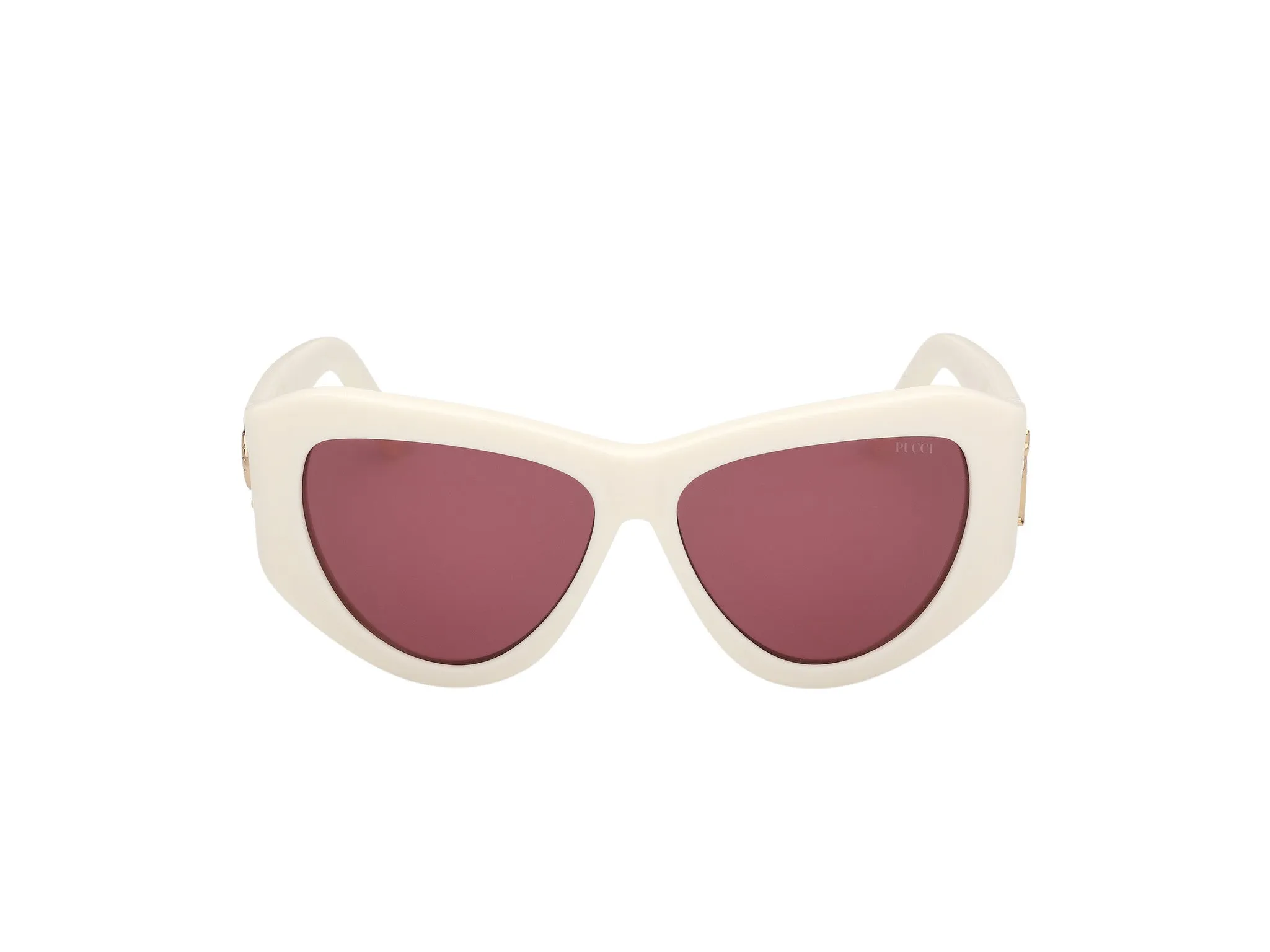 Emilio Pucci EP0241 21S Occhiali da sole Acetato Bianco Bordeaux Cat Eye Normale - immagine 2