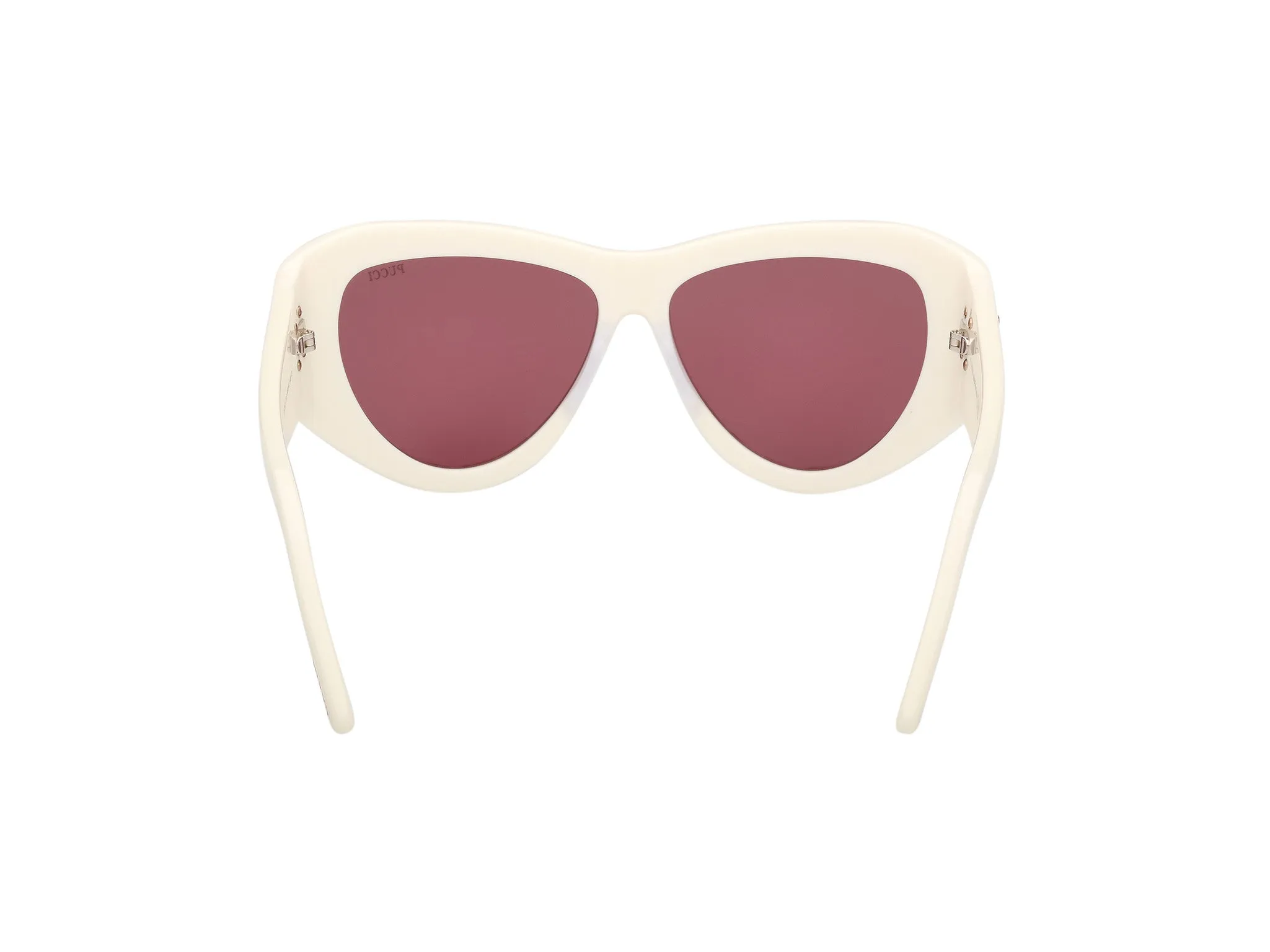 Emilio Pucci EP0241 21S Occhiali da sole Acetato Bianco Bordeaux Cat Eye Normale - immagine 4