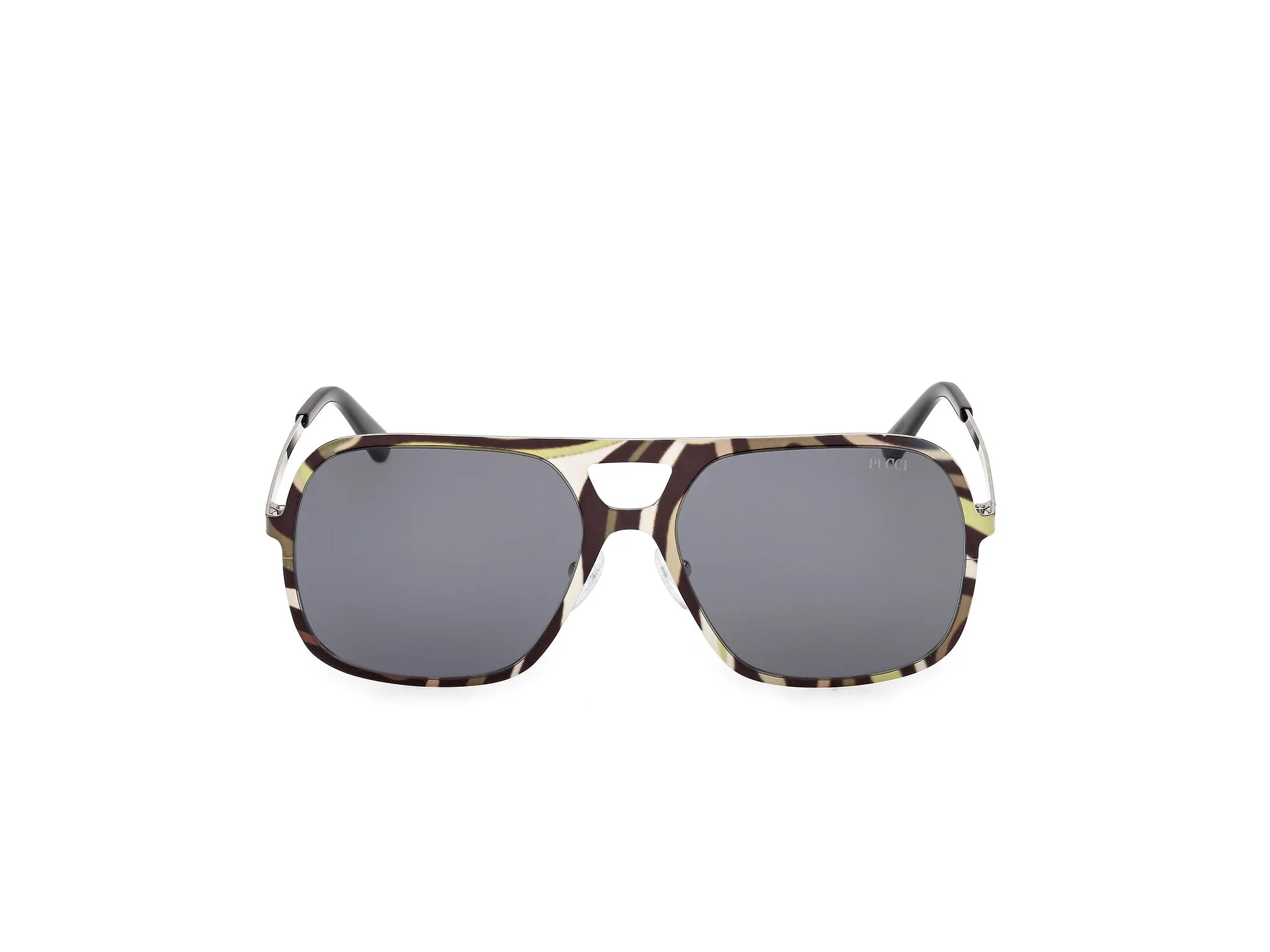 Emilio Pucci EP0238 20A Occhiali da sole Metallo Multi-colore Fumo Squadrata Normale - immagine 2